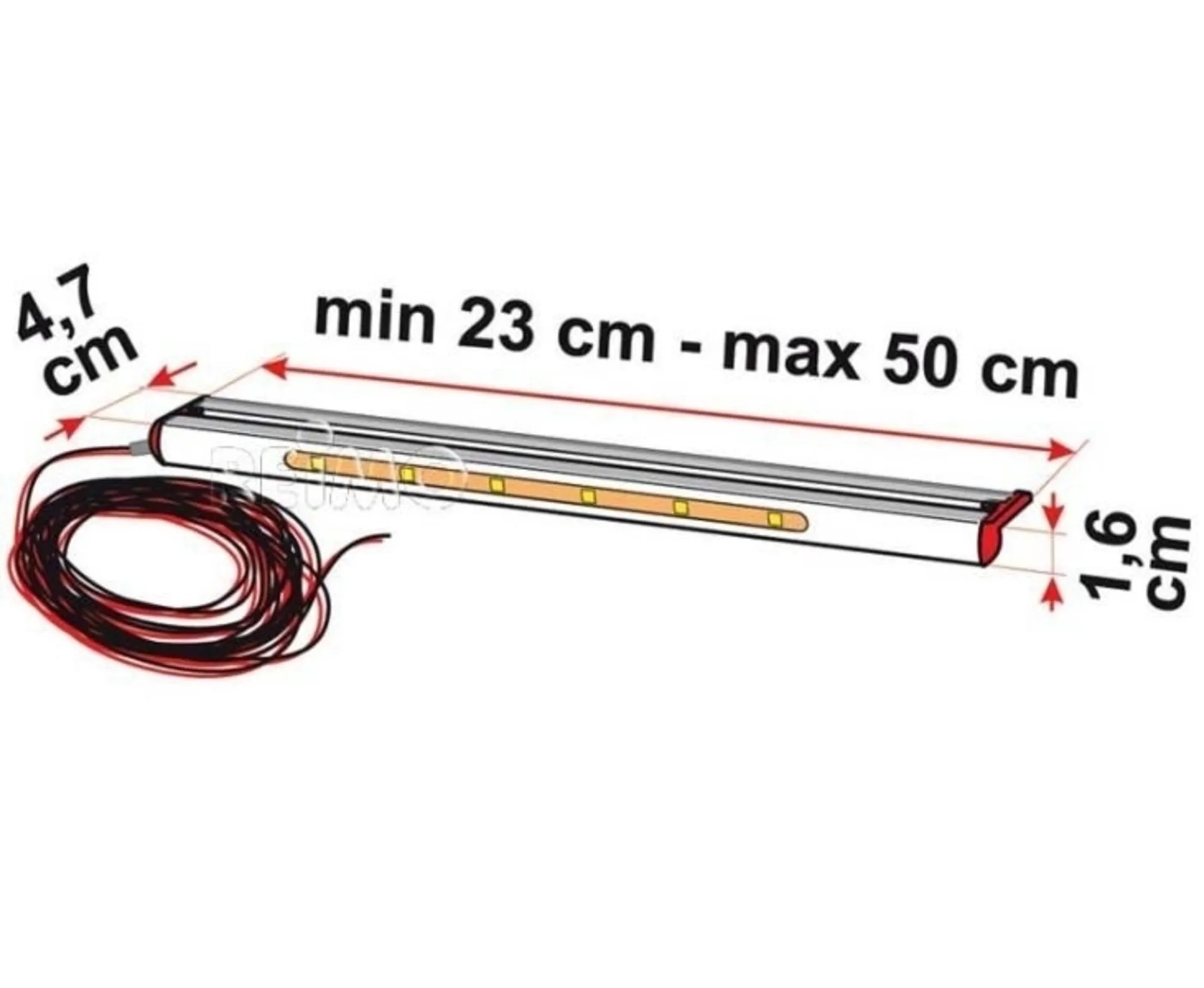 Trittstufen-Beleuchtung 12V 6 LED Lichtpunkte