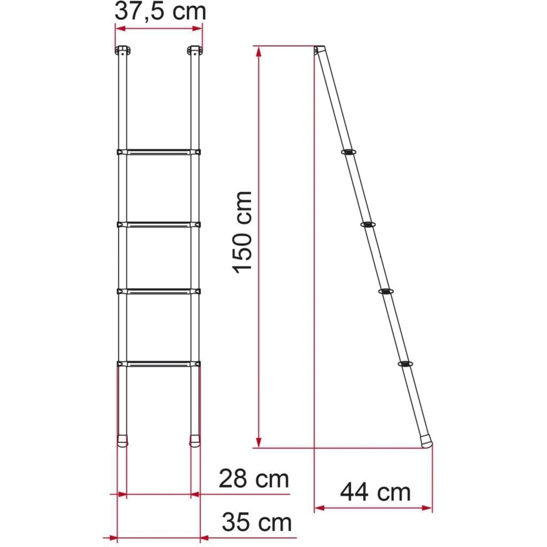 Fiamma Leiter Deluxe 4 B