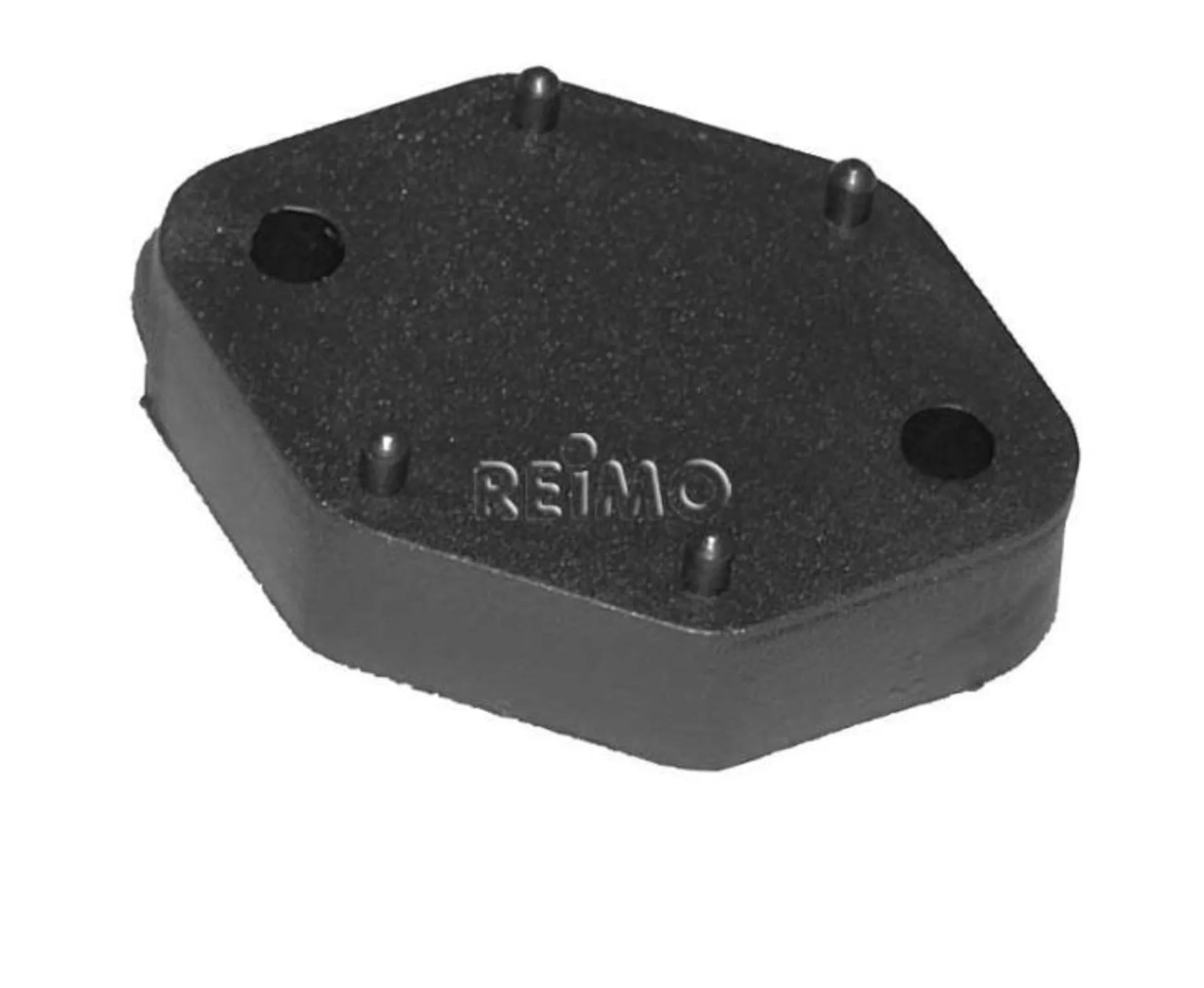 Arrêt de porte plaque d'écartement, hauteur 10mm, noir