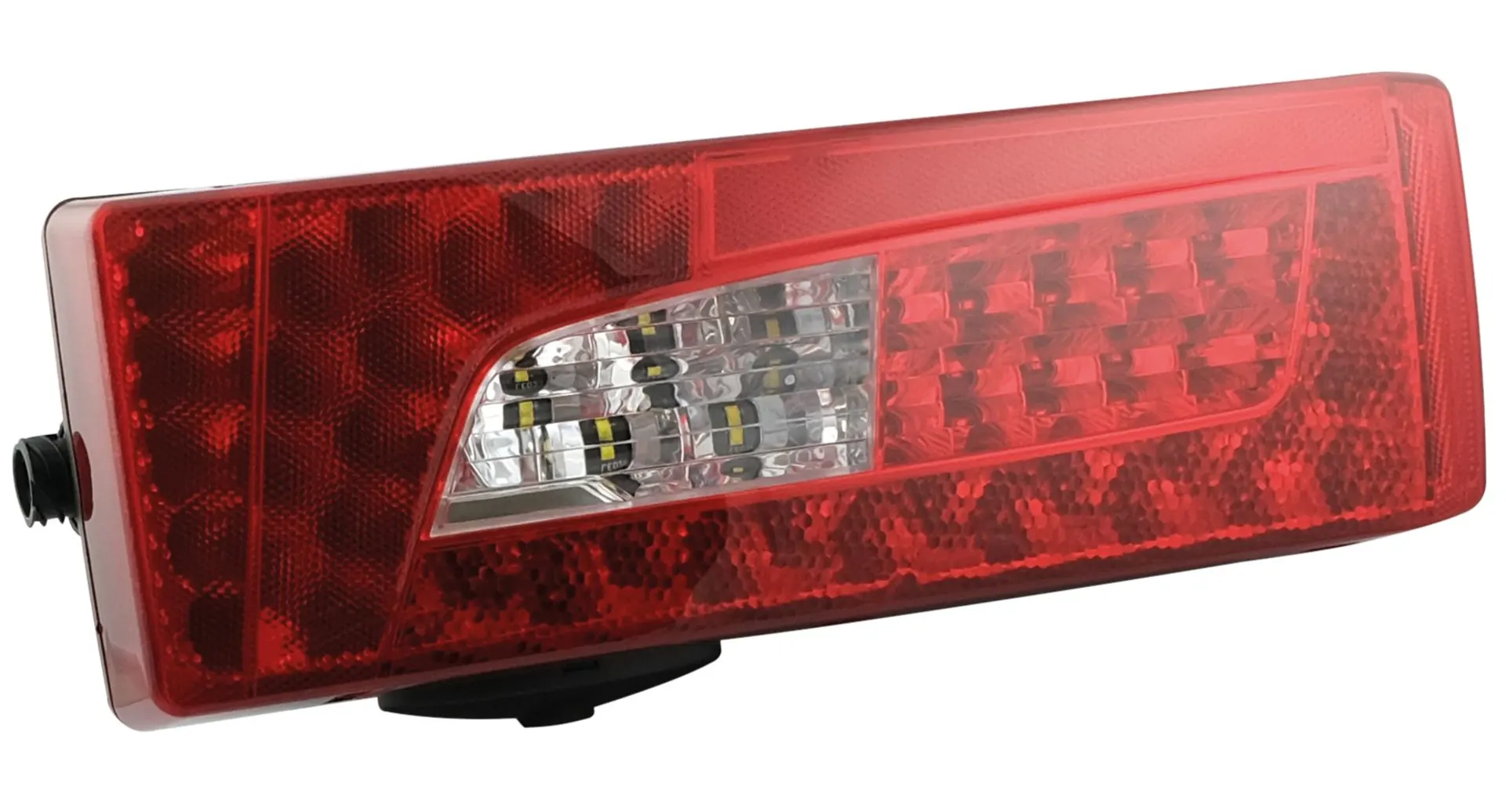 Scania - LED-Schlussleuchte rechts 12/24 V 400 x 135 x 83 mm, 24 V Stecker seitlich, mit Rückfahrwarner