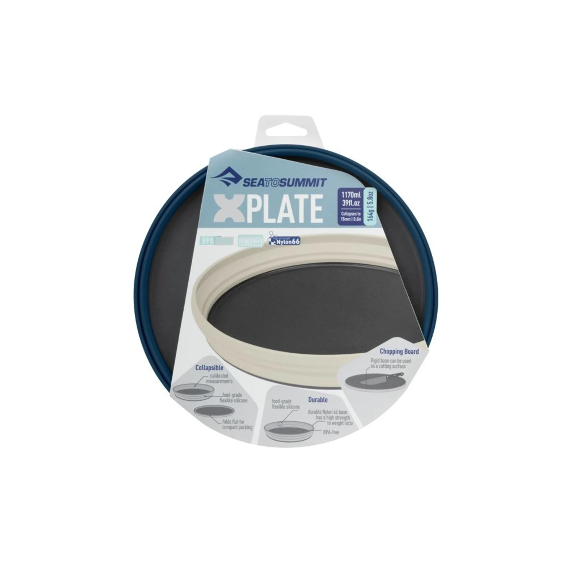 Sea to Summit X-Plate Teller zusammenklappbar Navy 1170 ml