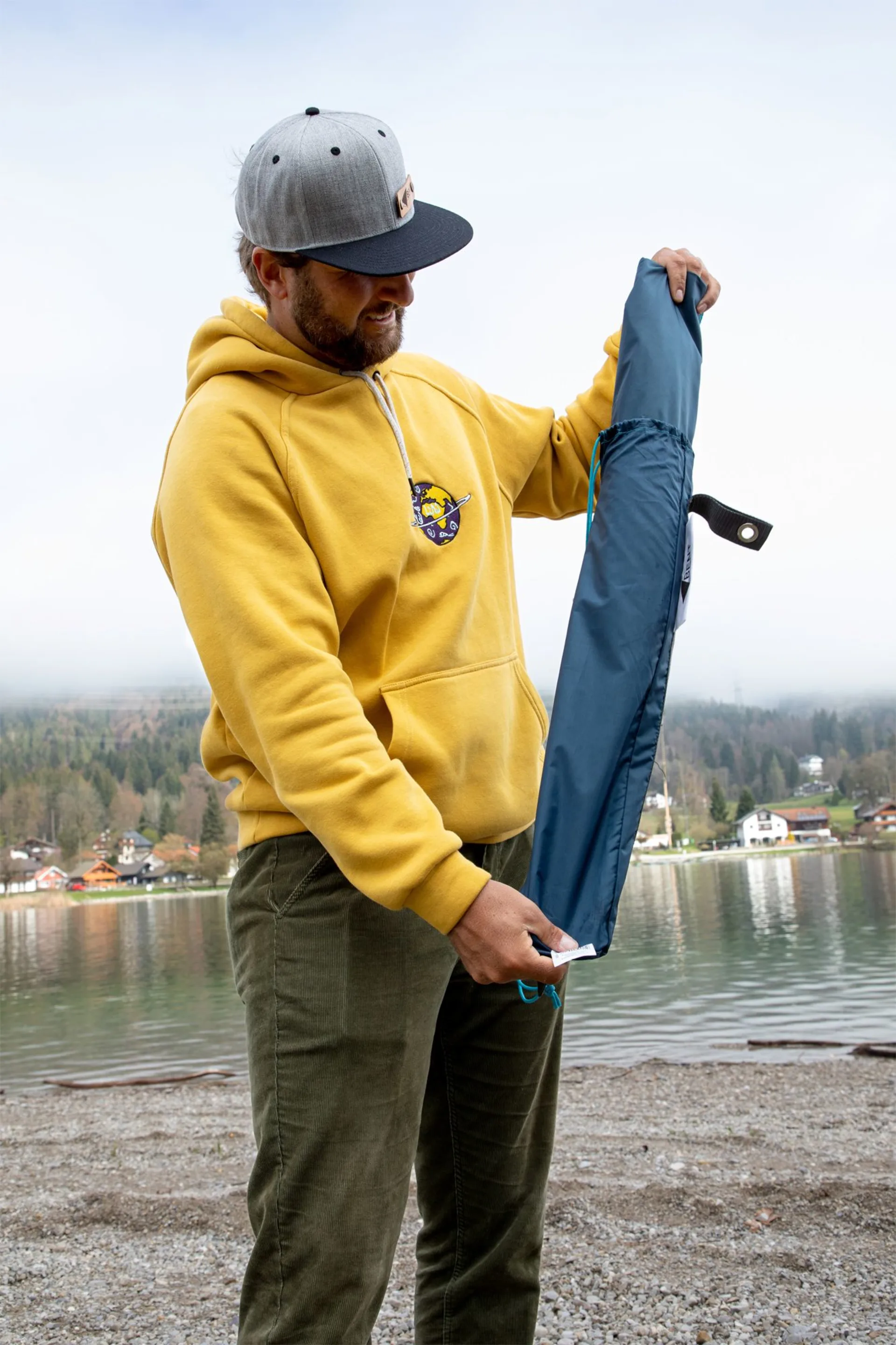 Bent Sonnensegel Zip-Canvas Karibik Design Weiß gestreift