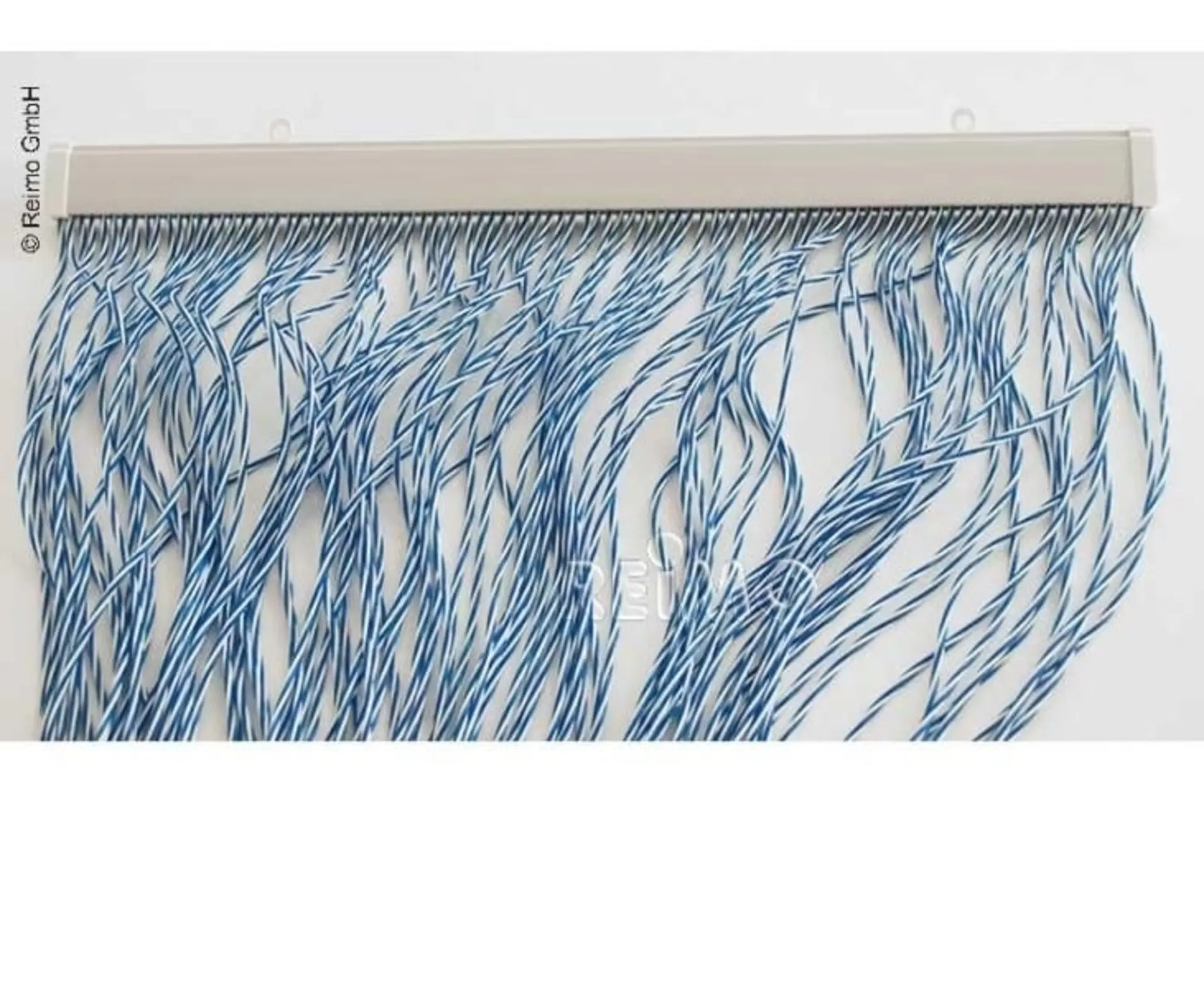 Türvorhang STRING, 100% PVC, 60x190cm,weiss/blau