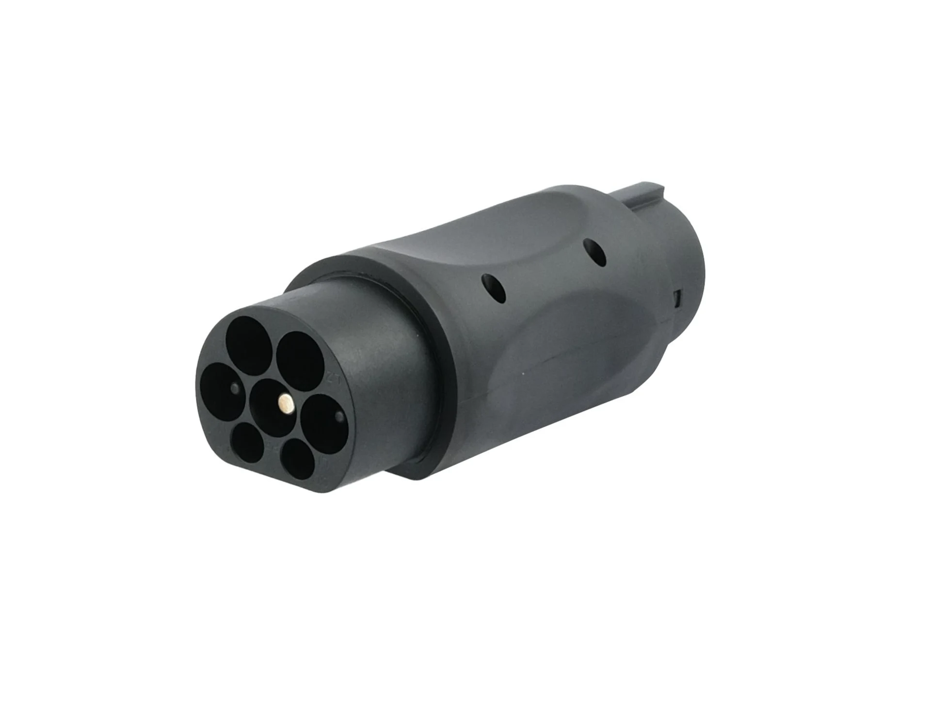 Ladekabel-Adapter kurz Typ 2 ->Typ 1, 7.4 kW, 32 A / 250 V für Fahrzeuge mit Typ 1 Stecker, 32 A Ladekabel-Adapter kurz Typ 2 ->Typ 1, 7.4 kW, 32 A / 250 V für Fahrzeuge mit Typ 1 Stecker, 32 A