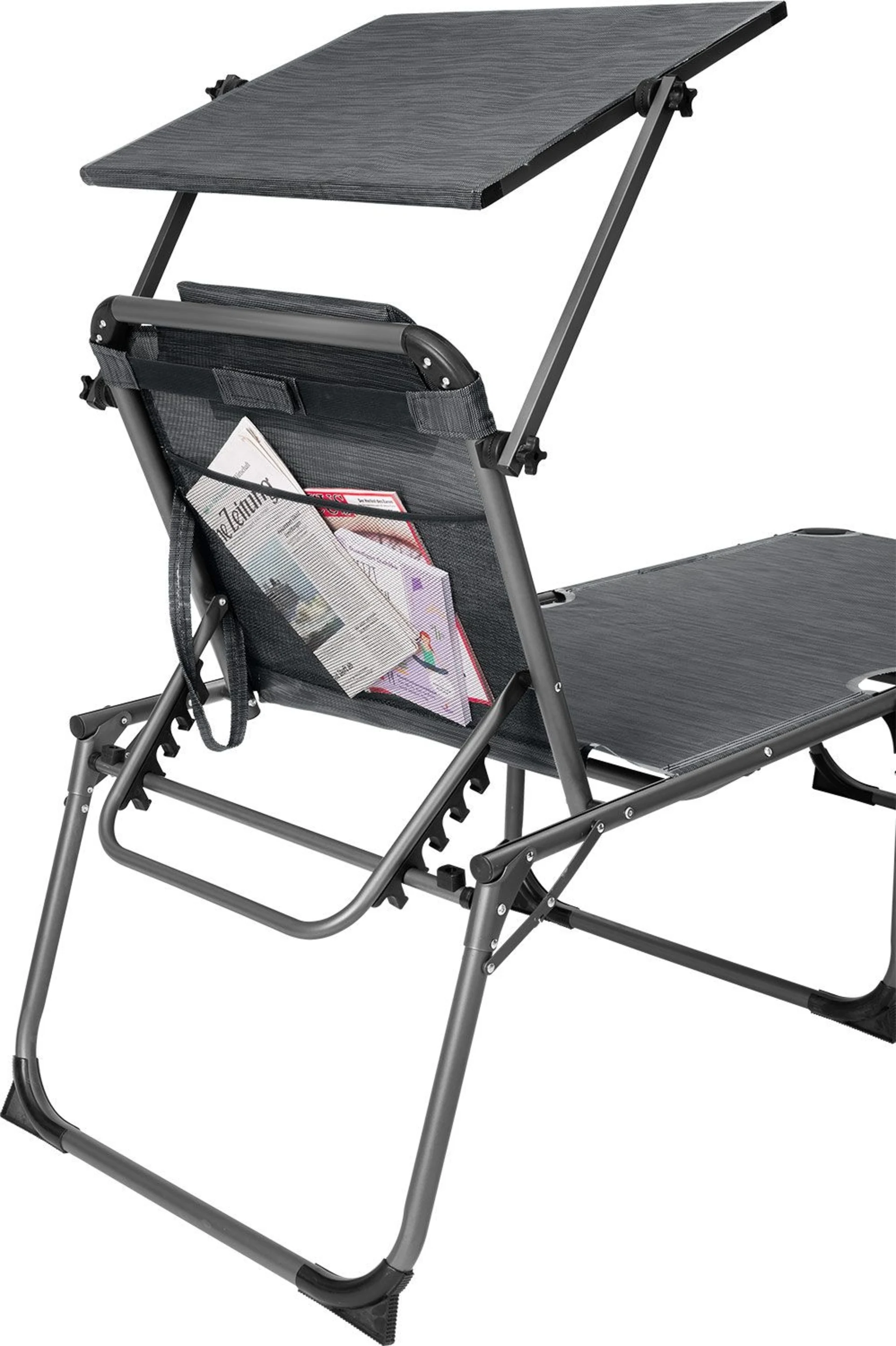 Berger Slimline Dreibein Sonnenliege Anthrazit