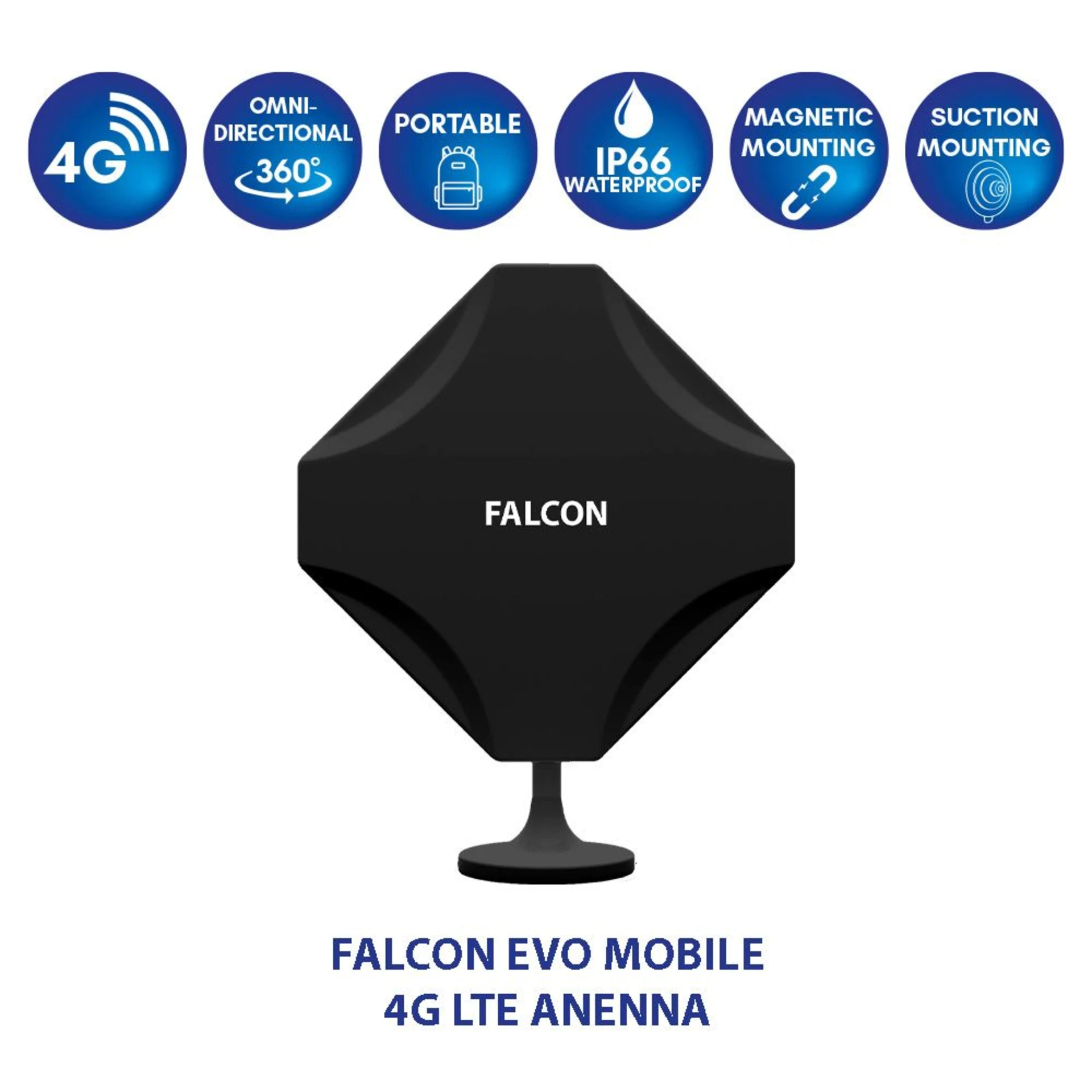 Falcon DIY 4G LTE tragbare Internet Fensterantenne inkl. mobilen 150 Mbit WLAN-Router