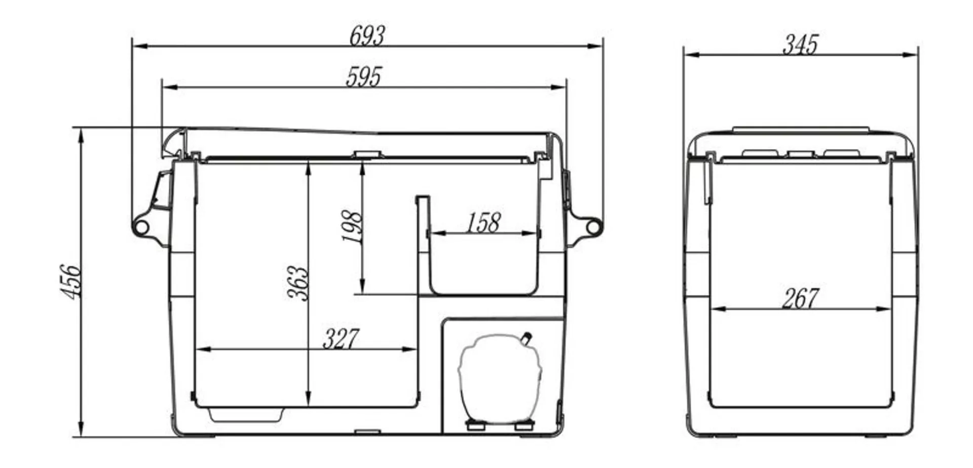 Carbest CampCooler 40 Kompressor-Kühlbox