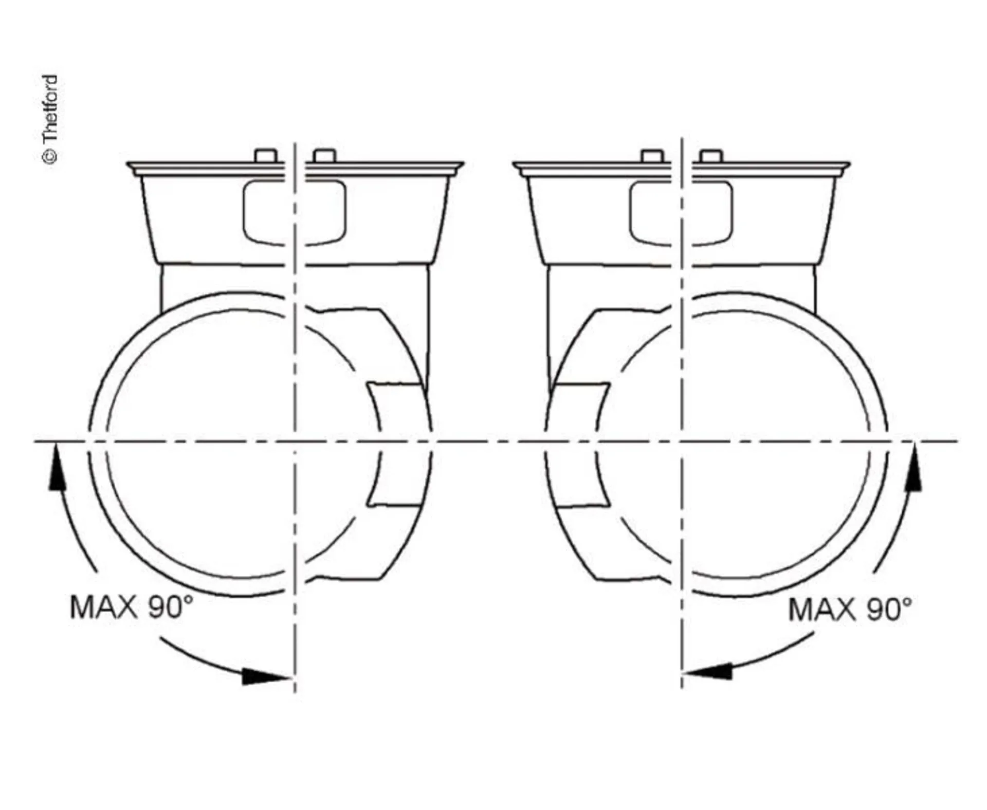 Cassettentoilette C262-CWE elektrisch keramik, wei