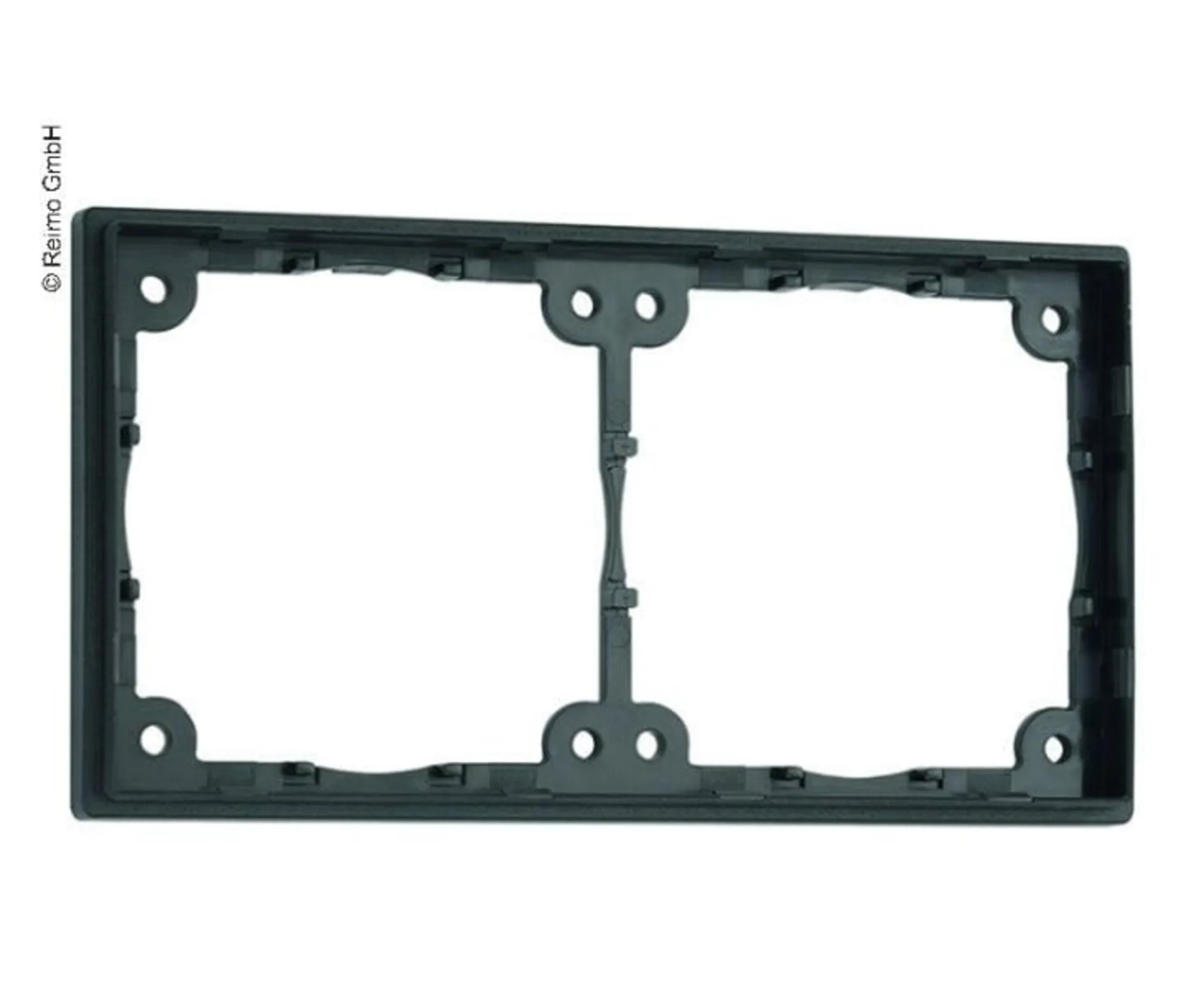 Presto Distanzrahmen 2-fach, Schwarz, hoch 12mm