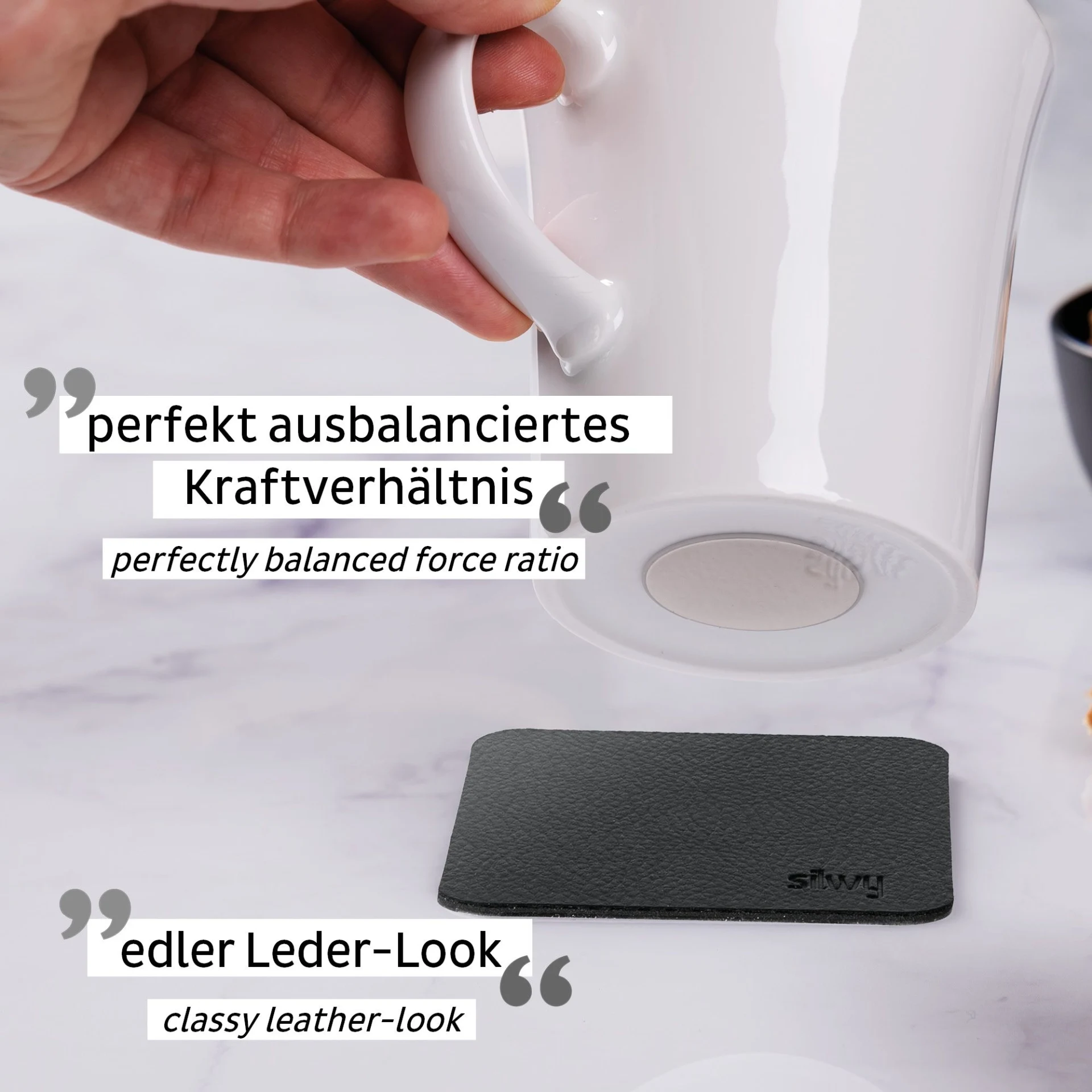 Silwy Magnet-Tassen "Camping" 2er-Set inkl. Metall-Nano-Pads