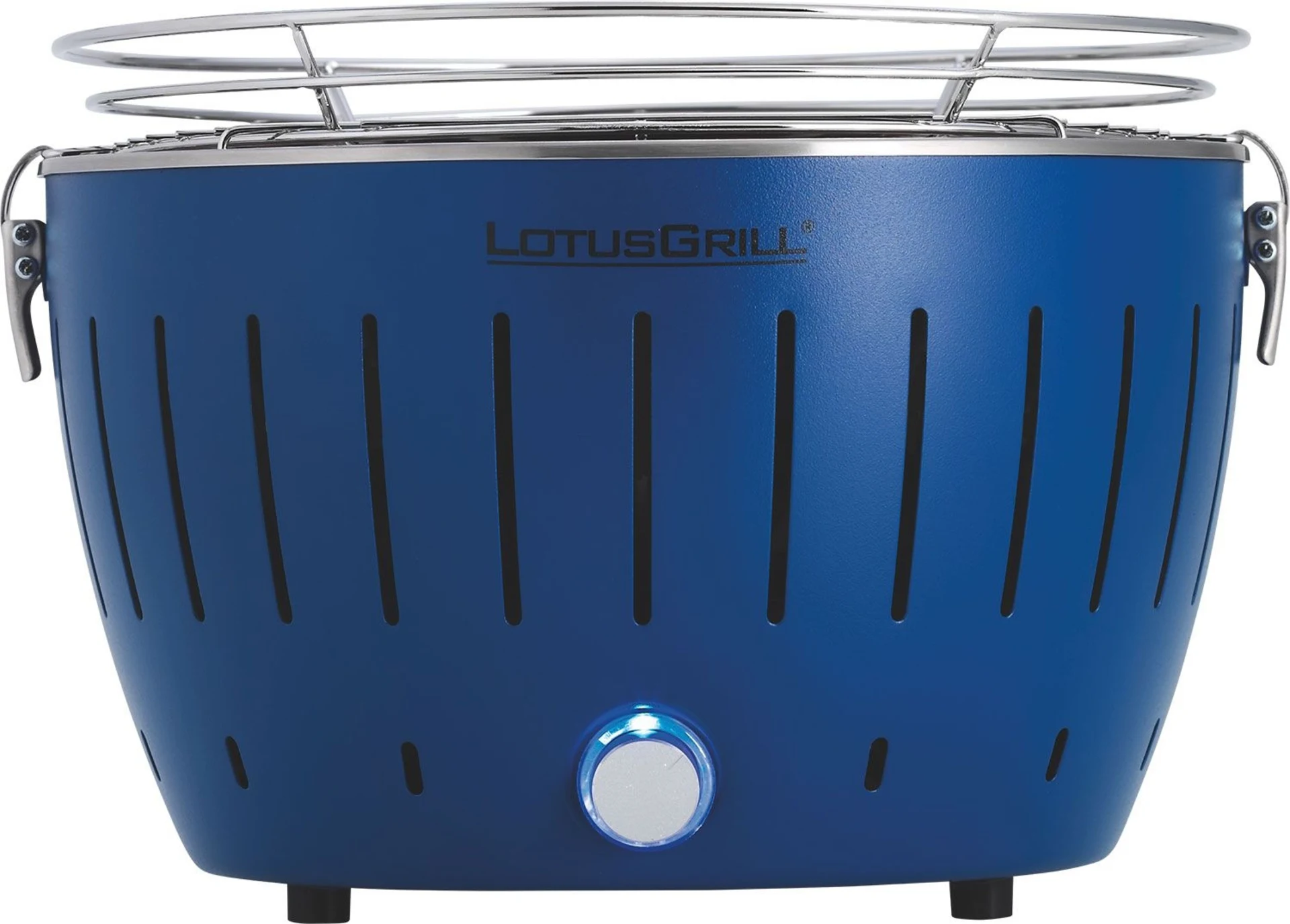 LotusGrill Holzkohlegrill mit Tragetasche Tiefblau