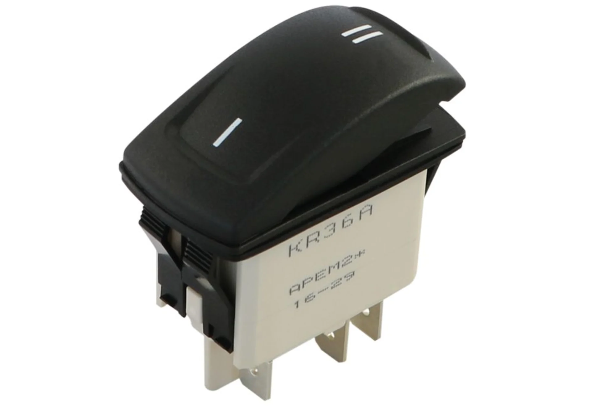 APEM - Wippschalter 1 - 2 1 - 2, IP68, Einbauloch 37 x 21 mm, Steckan.