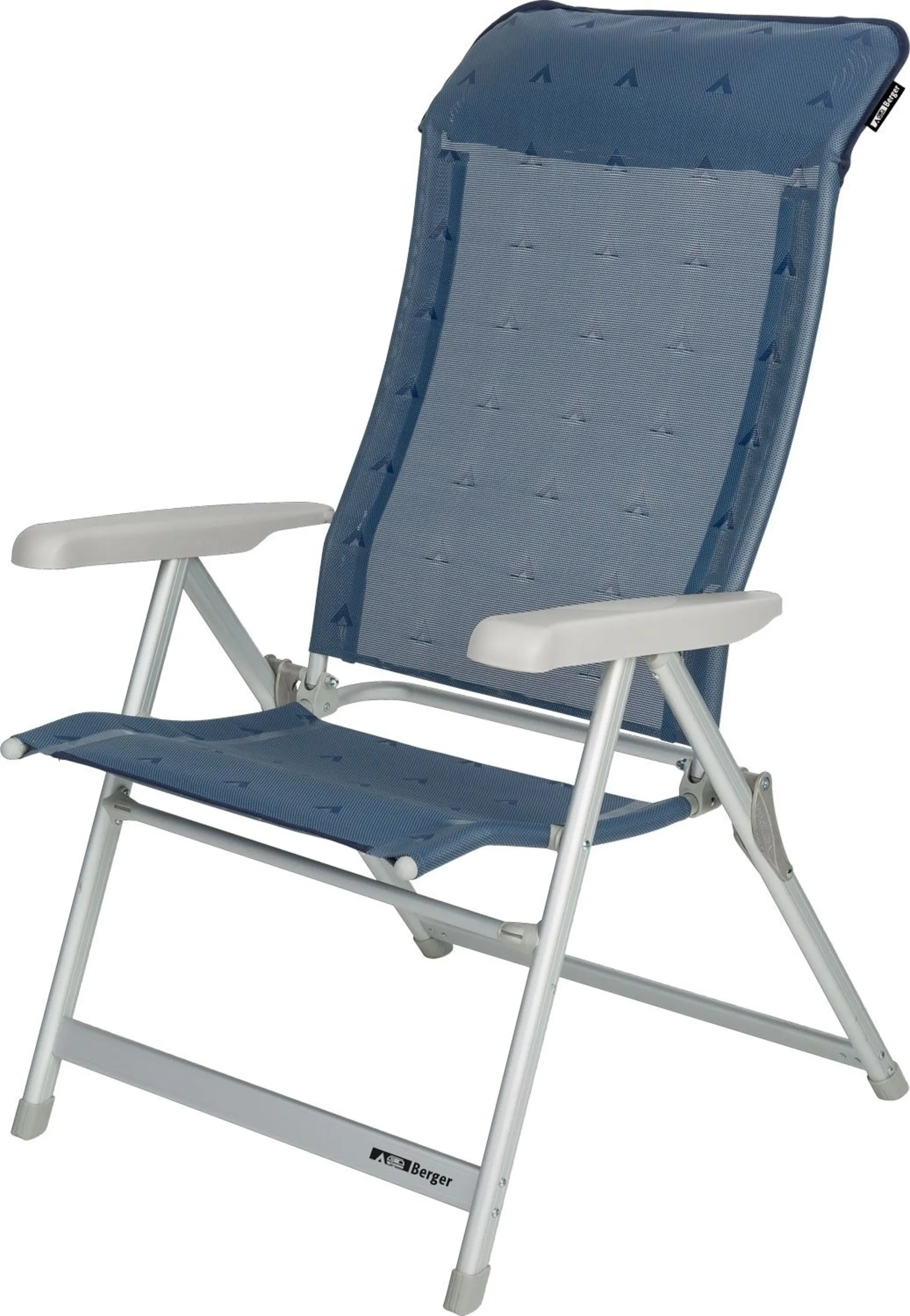 Berger Luxus XL fauteuil pliant bleu
