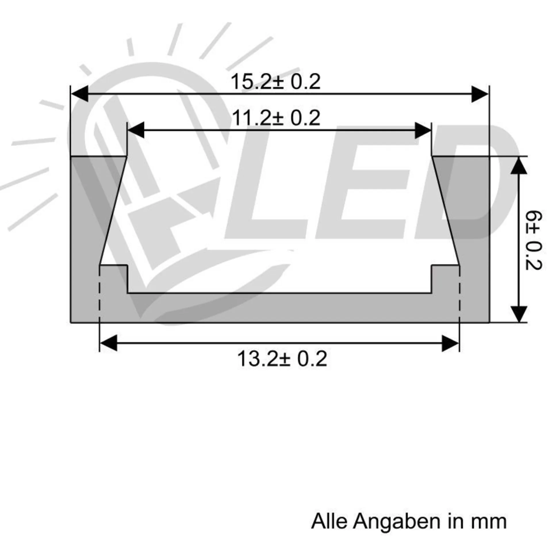Profilé en aluminium de forme plate
