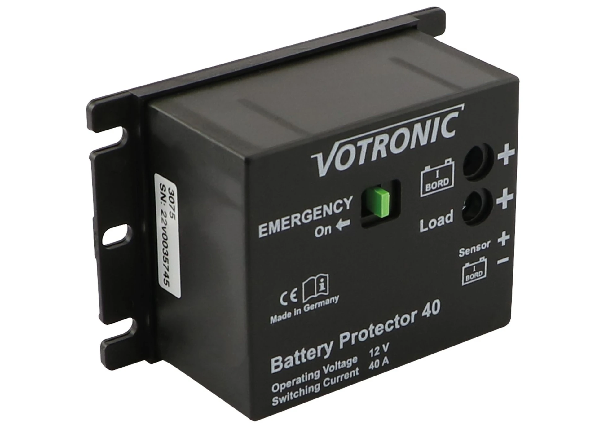 Batteriewächter 40 Ampere mit Akku-Überwachung für 12 Volt Systeme