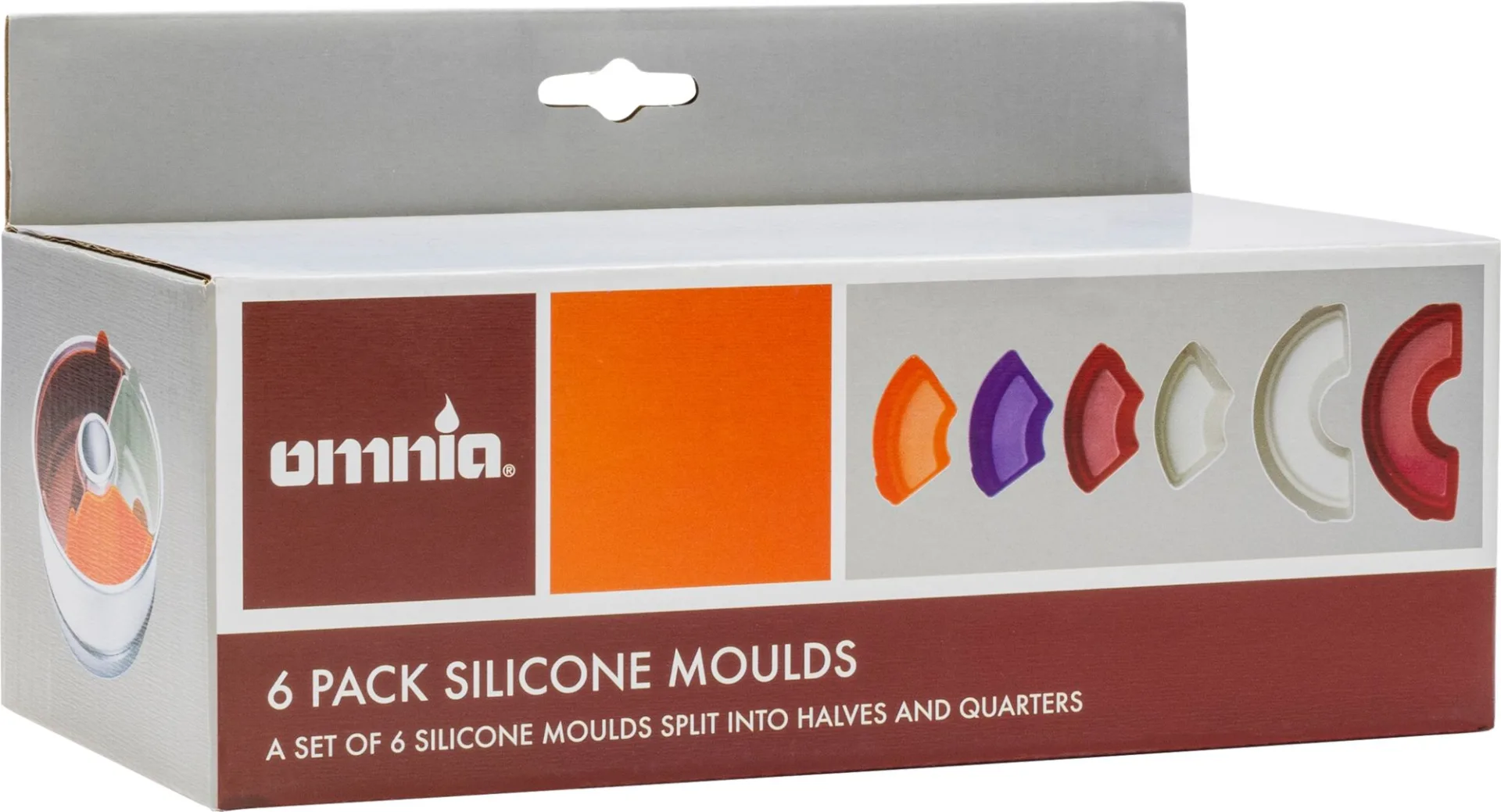 Omnia Silikonformen Classic 6-teilig passend für Omnia Classicform 2 Liter