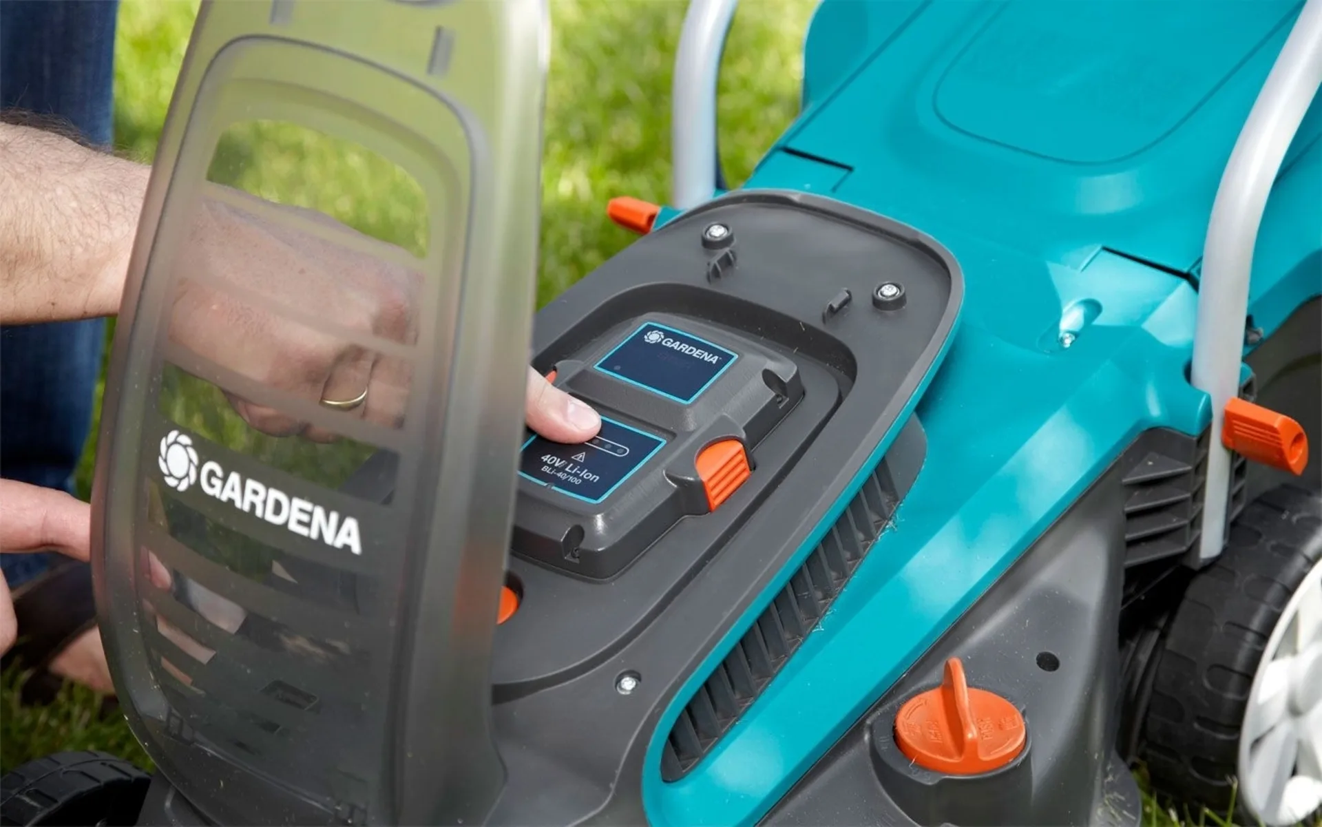 Tondeuse à gazon sans fil Gardena PowerMax Li-40/32 (incl. A