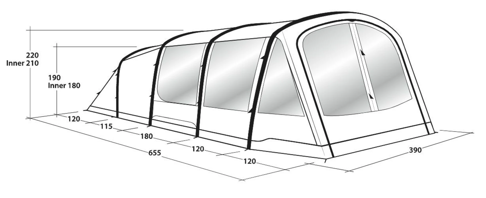 Parkdale 6PA / 2021 Outwell Campingzelt