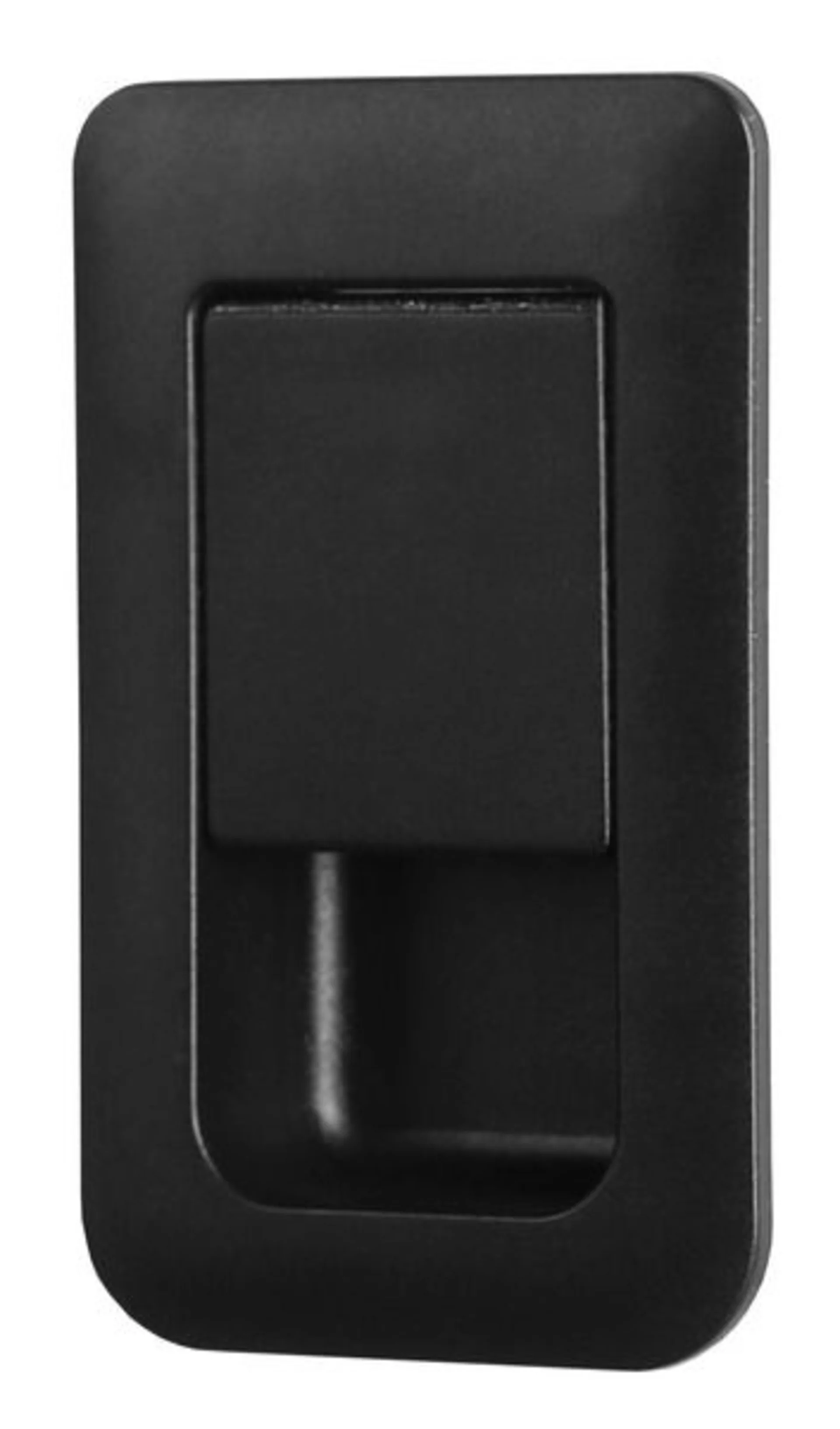 Serrure de porte noire pour des épaisseurs de porte de 12 à 18mm avec serrure de meuble à ressort en plastique