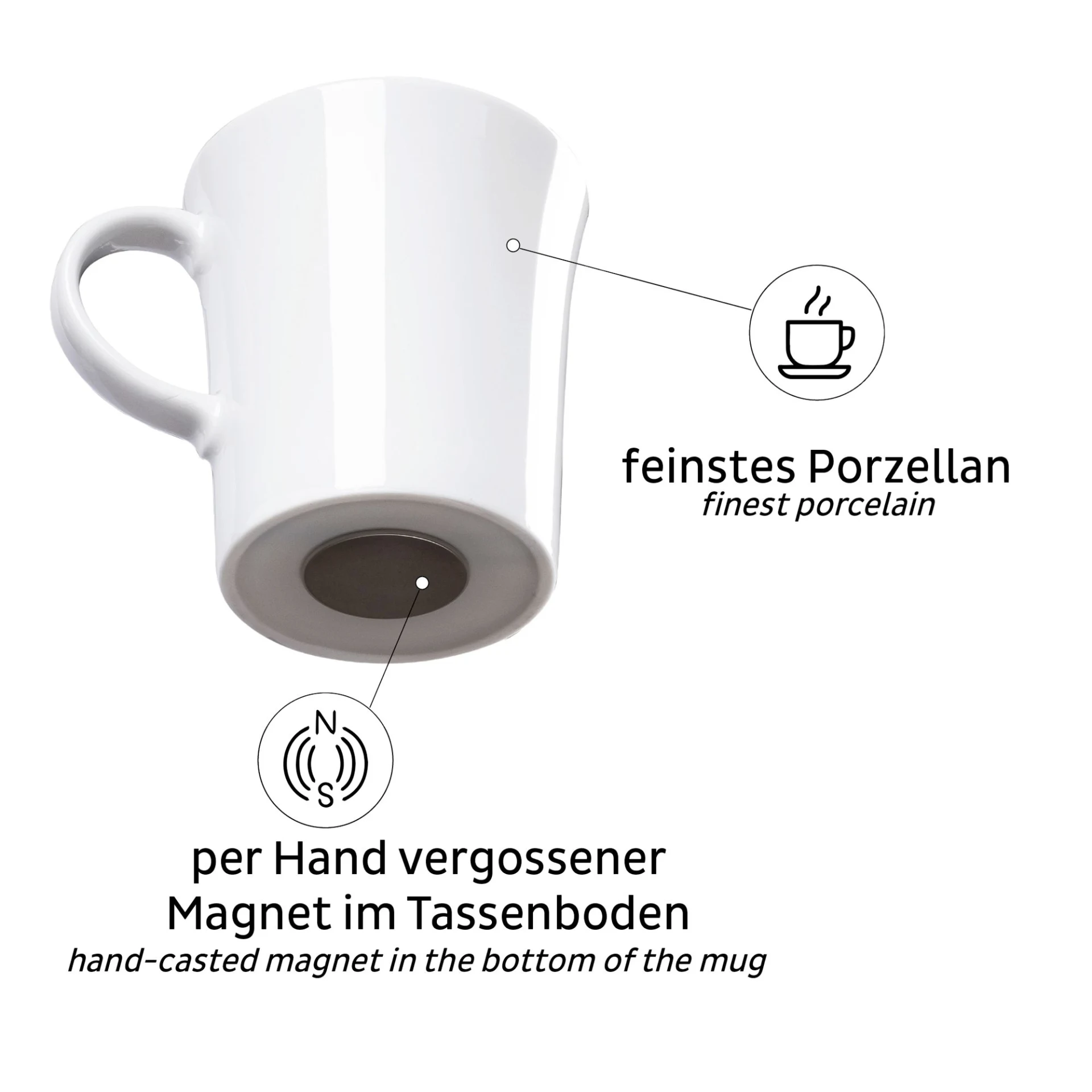 Silwy Magnet-Tassen "Camping" 2er-Set inkl. Metall-Nano-Pads