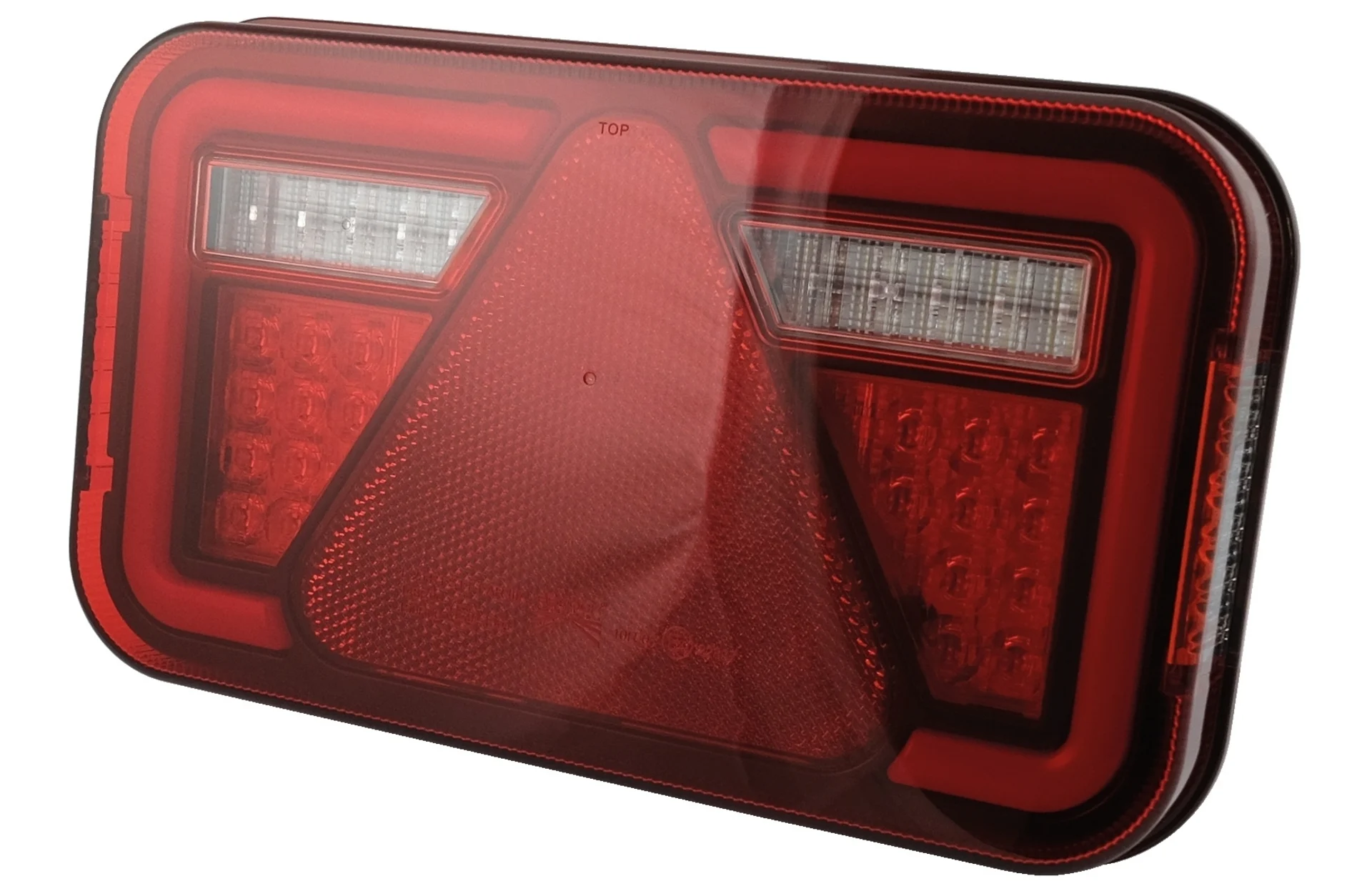 Aspöck - LED-Schlussl. MultiLED IV 12/24 V links 241 x 141 x 51 mm, 8-Pol Bajonett, NSL, RFL, KZL