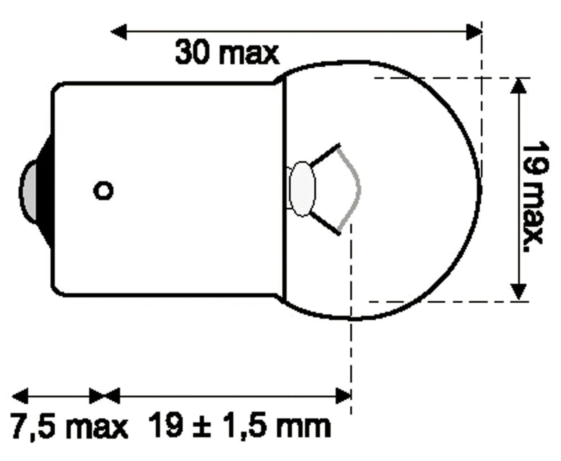 Jahn Glühlampe BA15s 12V 15W