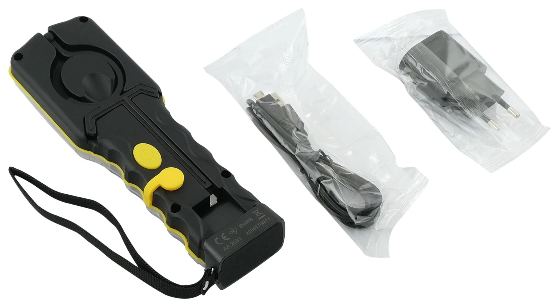 Lampe de poche PROFI GRIP PRO robuste et étanche, batterie Li-Ion (3,7 V, 2 100 mAh), 350 / 250 lumens