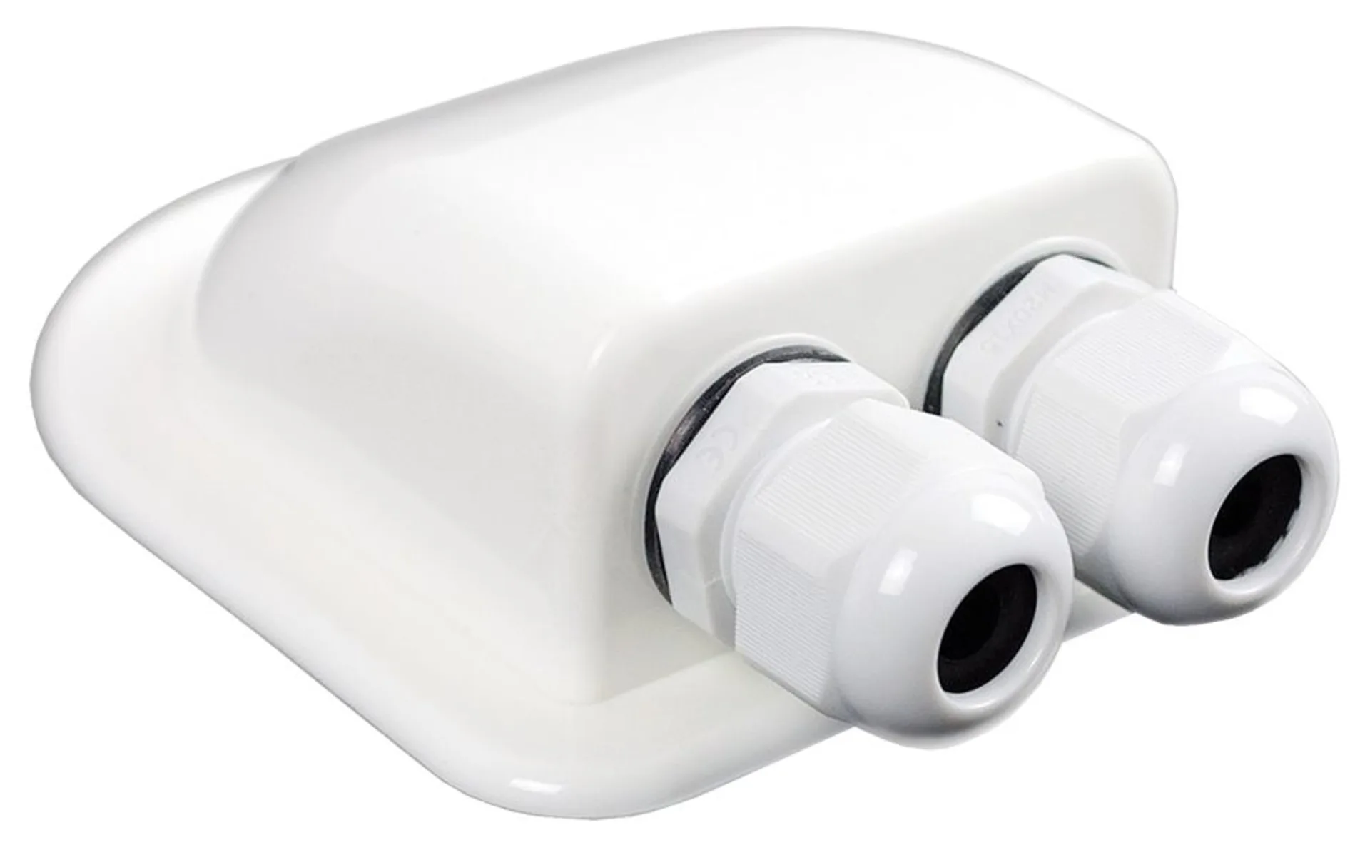 Dachdurchführungstülle weiss, wasserdicht 130x94x40mm, zweifach