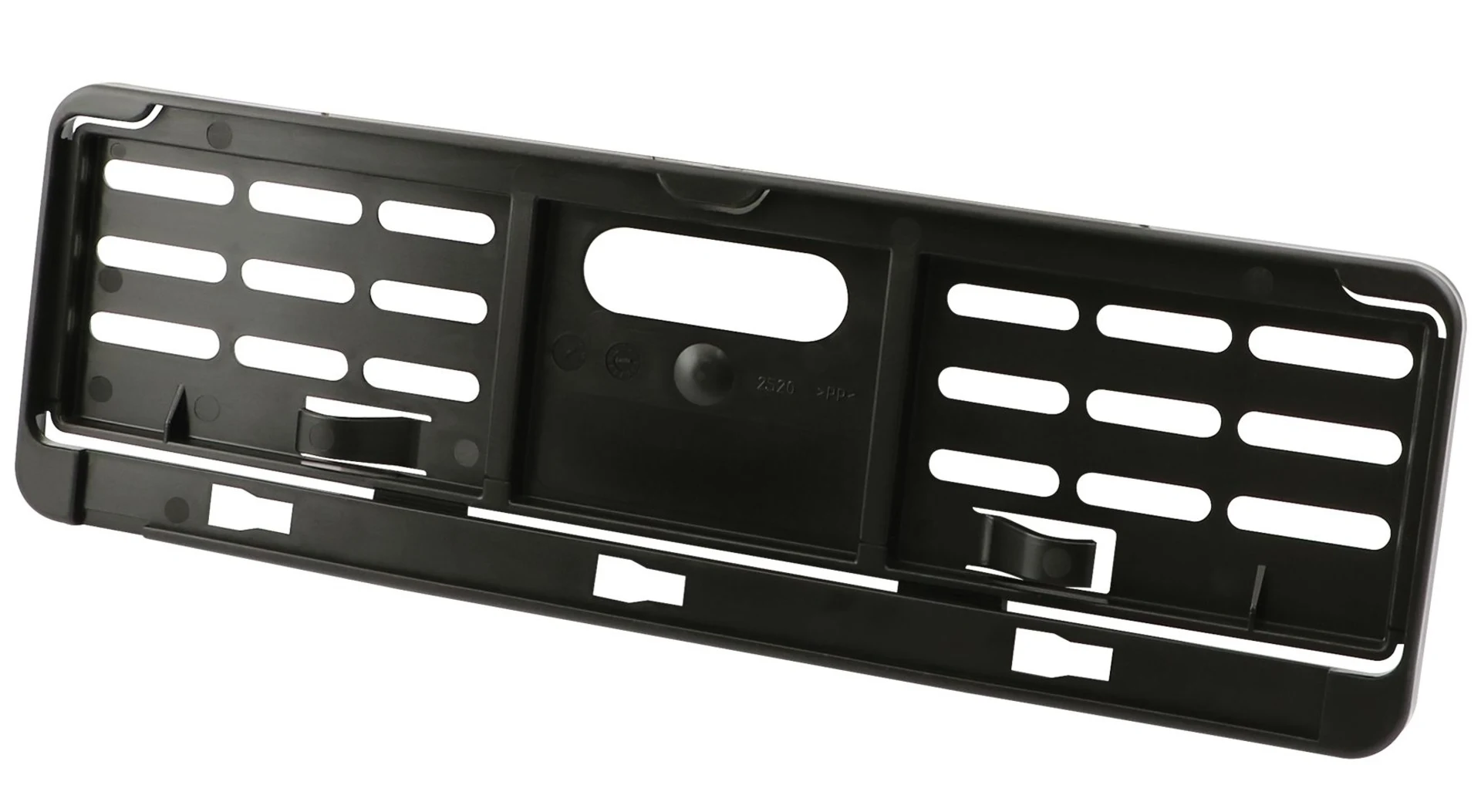 Support de plaque d'immatriculation noir avant