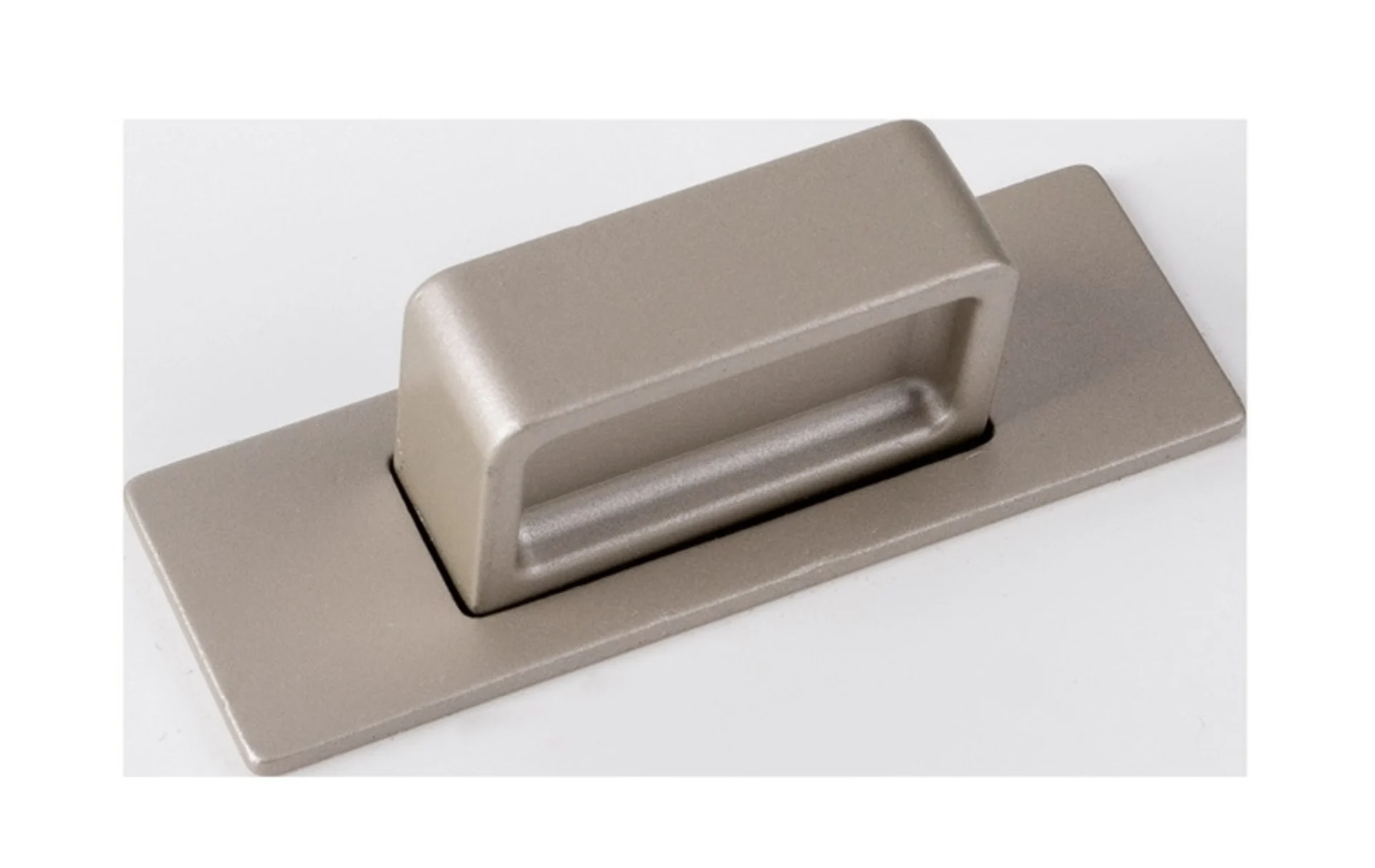 Push Lock - laiton nickelé et ABS, 63x20mm