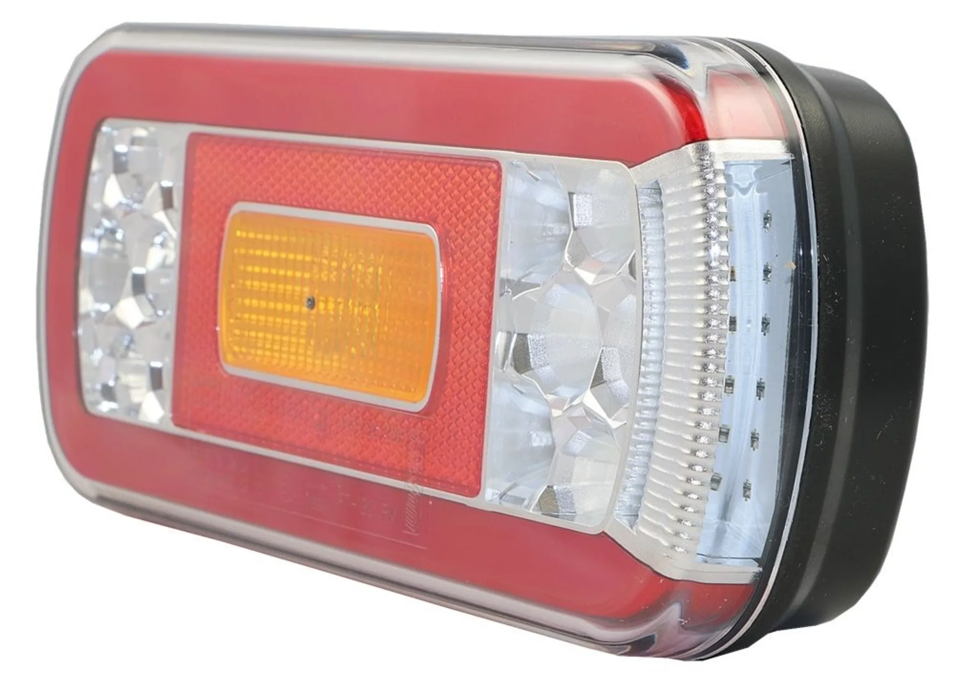 Fristom - LED-Schlussleuchte 12/24V links 220x100x51mm, mit Nebelschlussleuchte