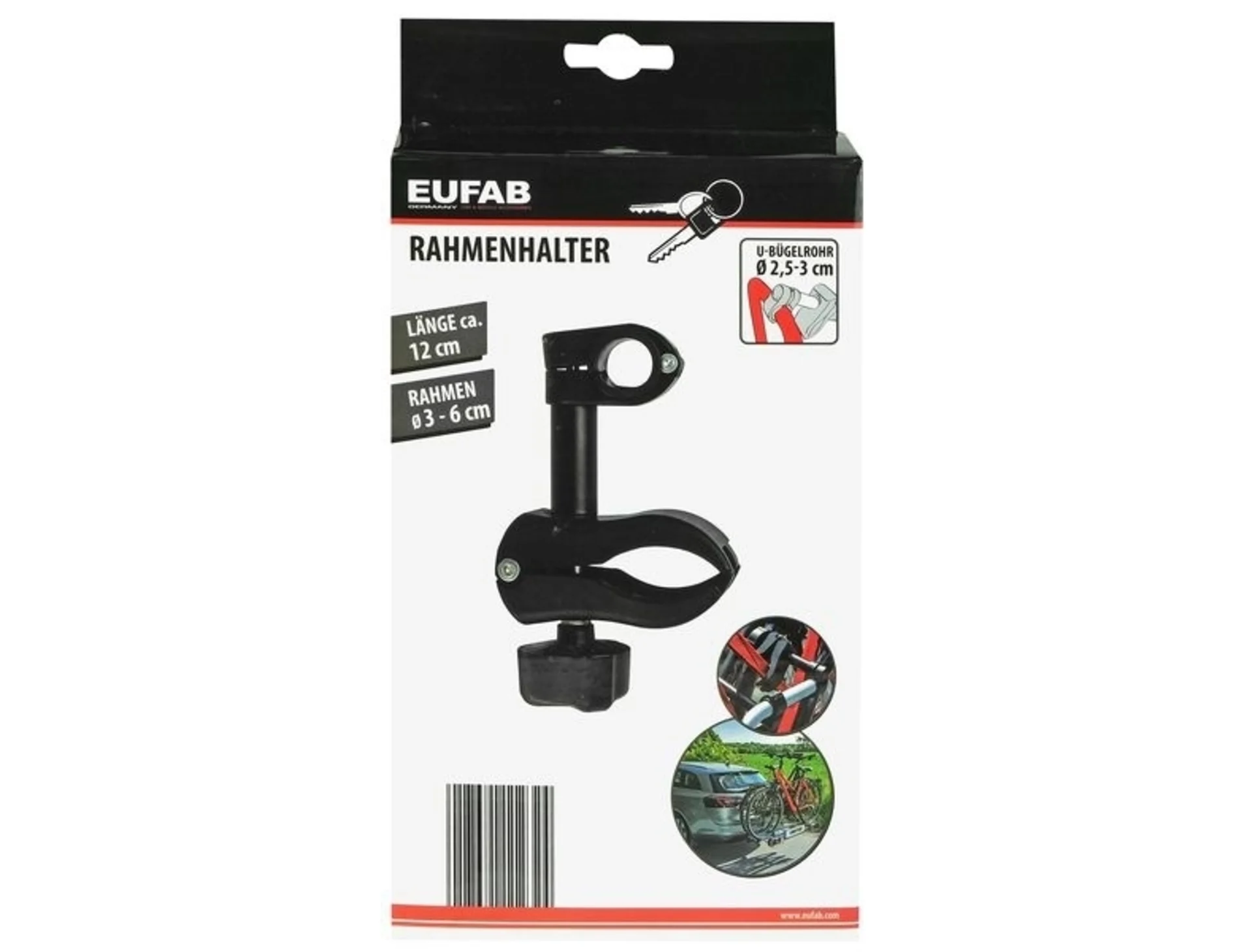 Abschliessbarer Rahmenhalter für Fahrradträger
