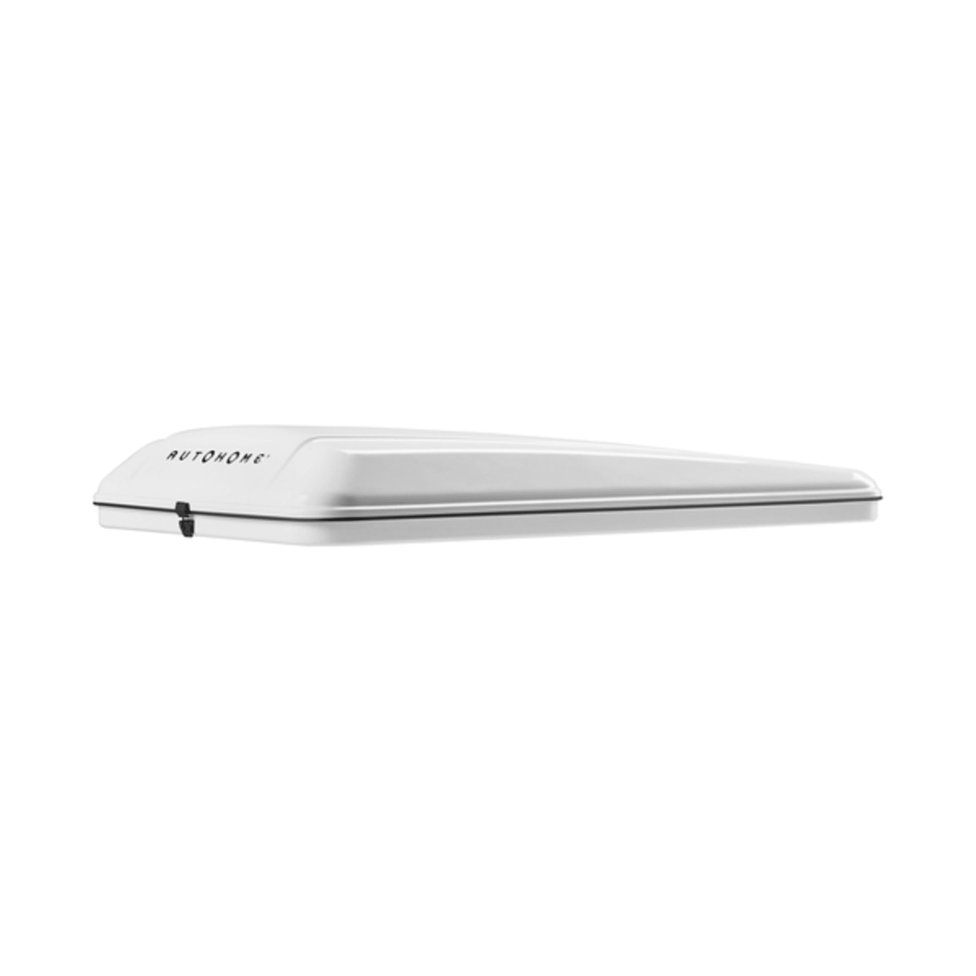 Tente de toit à coque rigide Maggiolina Airlander Plus - Tissu gris - Coque blanche - Medium X-Long