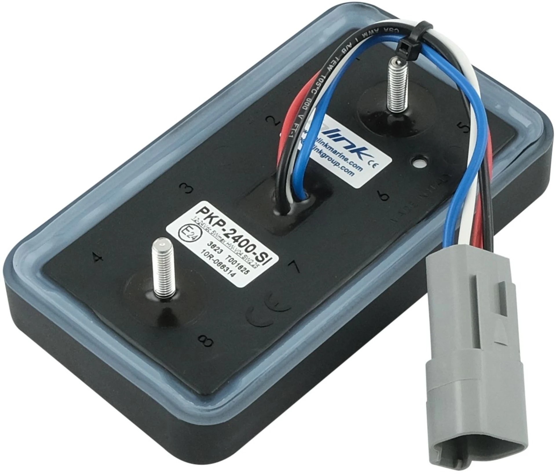 Clavier à 8 touches (2×4), CAN, connecteur allemand - 12 / 24 V IP67, inserts de symboles configurables 15 mm Clavier à 8 touches (2×4), CAN, connecteur allemand - 12 / 24 V IP67, inserts de symboles configurables 15 mm