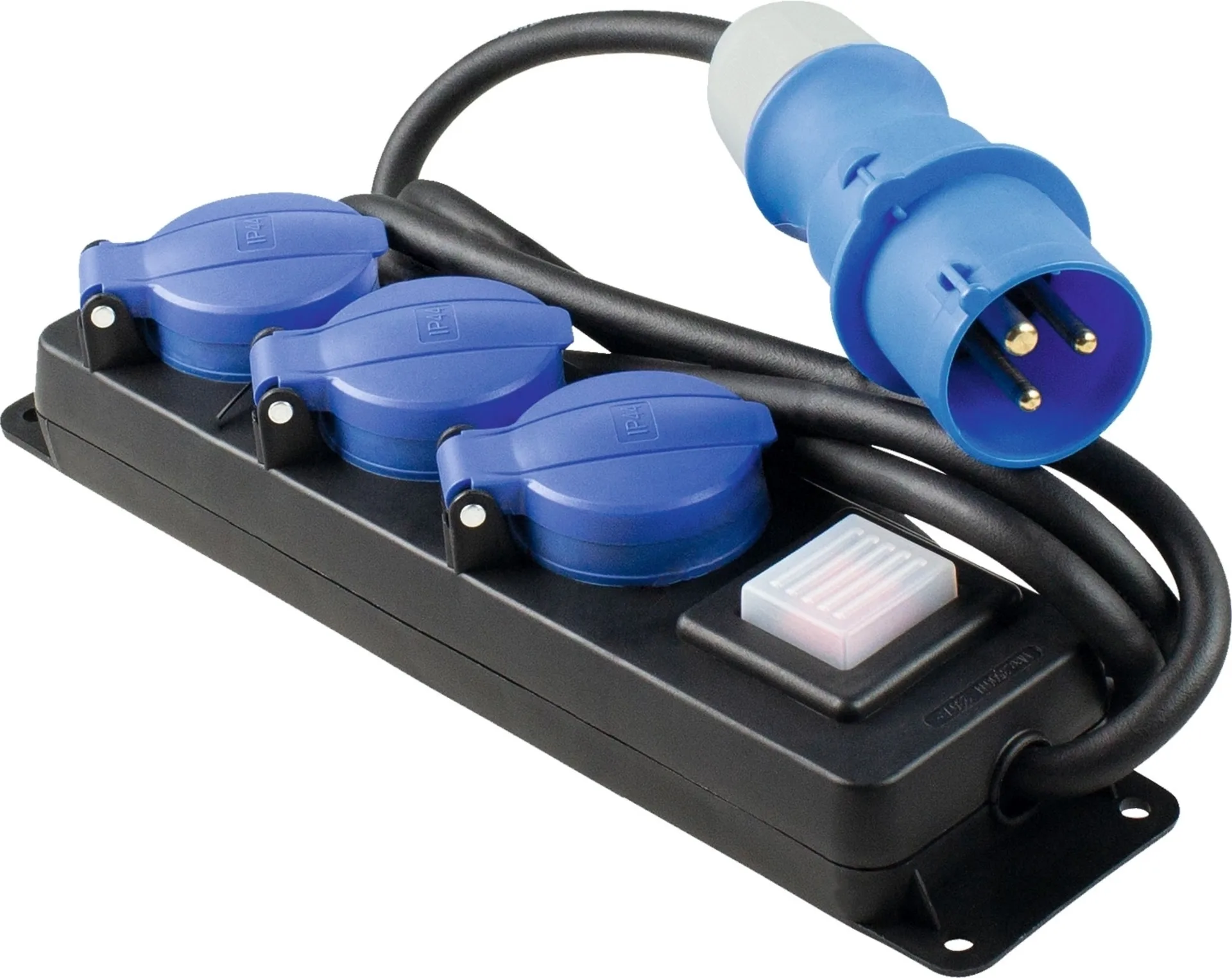Profi Verteiler Steckdosenleiste 3-fach IP44