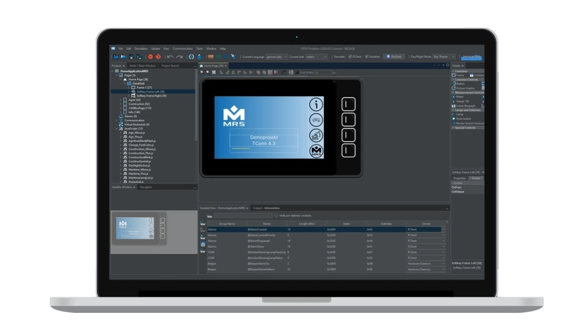 Logiciel Opus Projector : logiciel de programmation pour les écrans MRS TConn Logiciel Opus Projector : logiciel de programmation pour les écrans MRS TConn