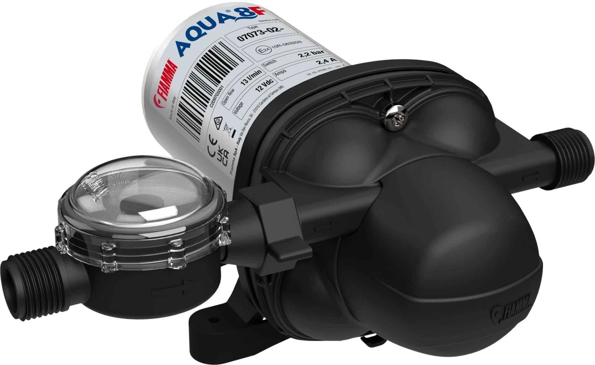 Pompe à eau Fiamma Aqua 8F, compatible avec une alimentation 12 V, 13 l/min