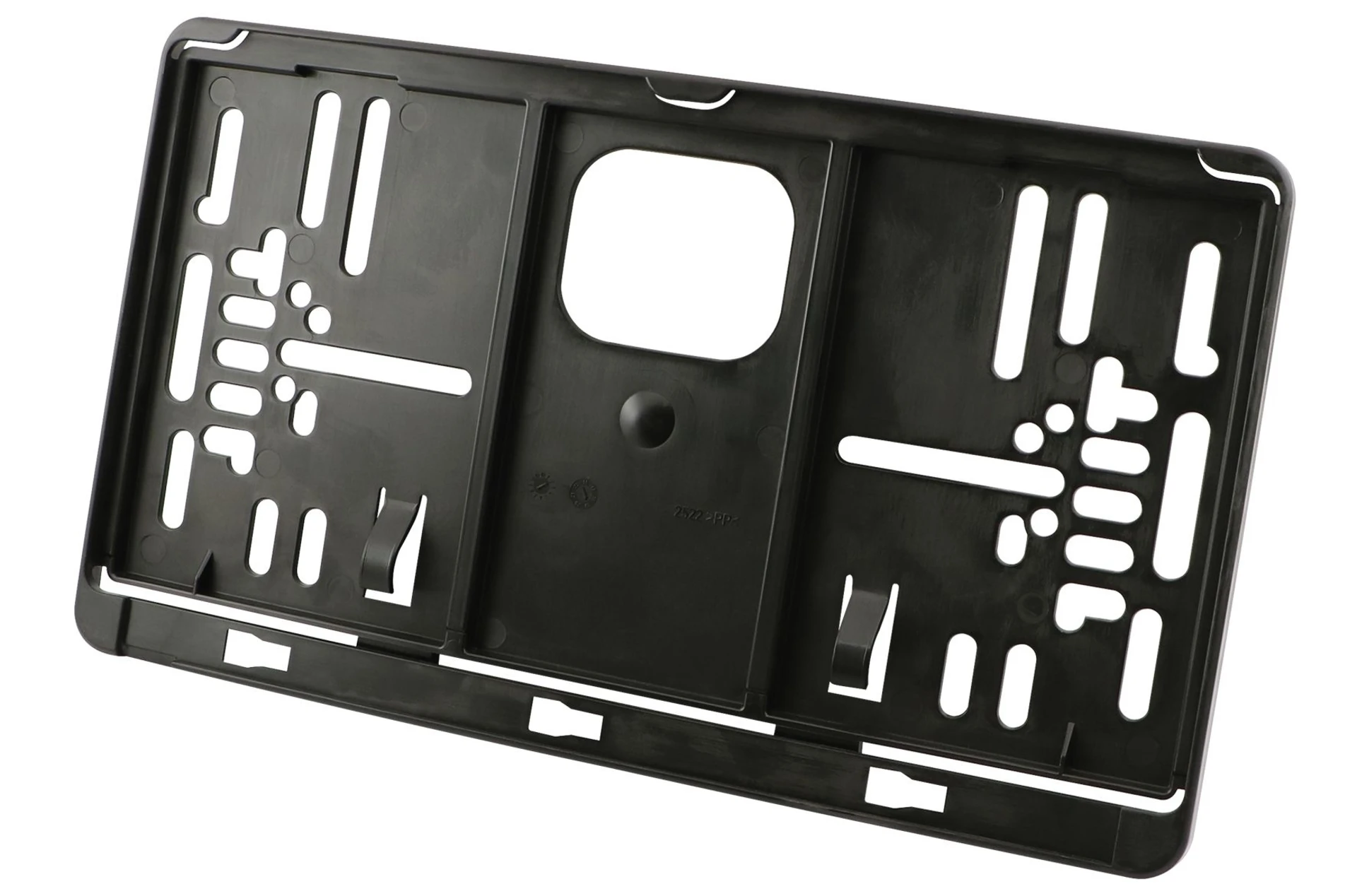 Support de plaque d'immatriculation noir arrière