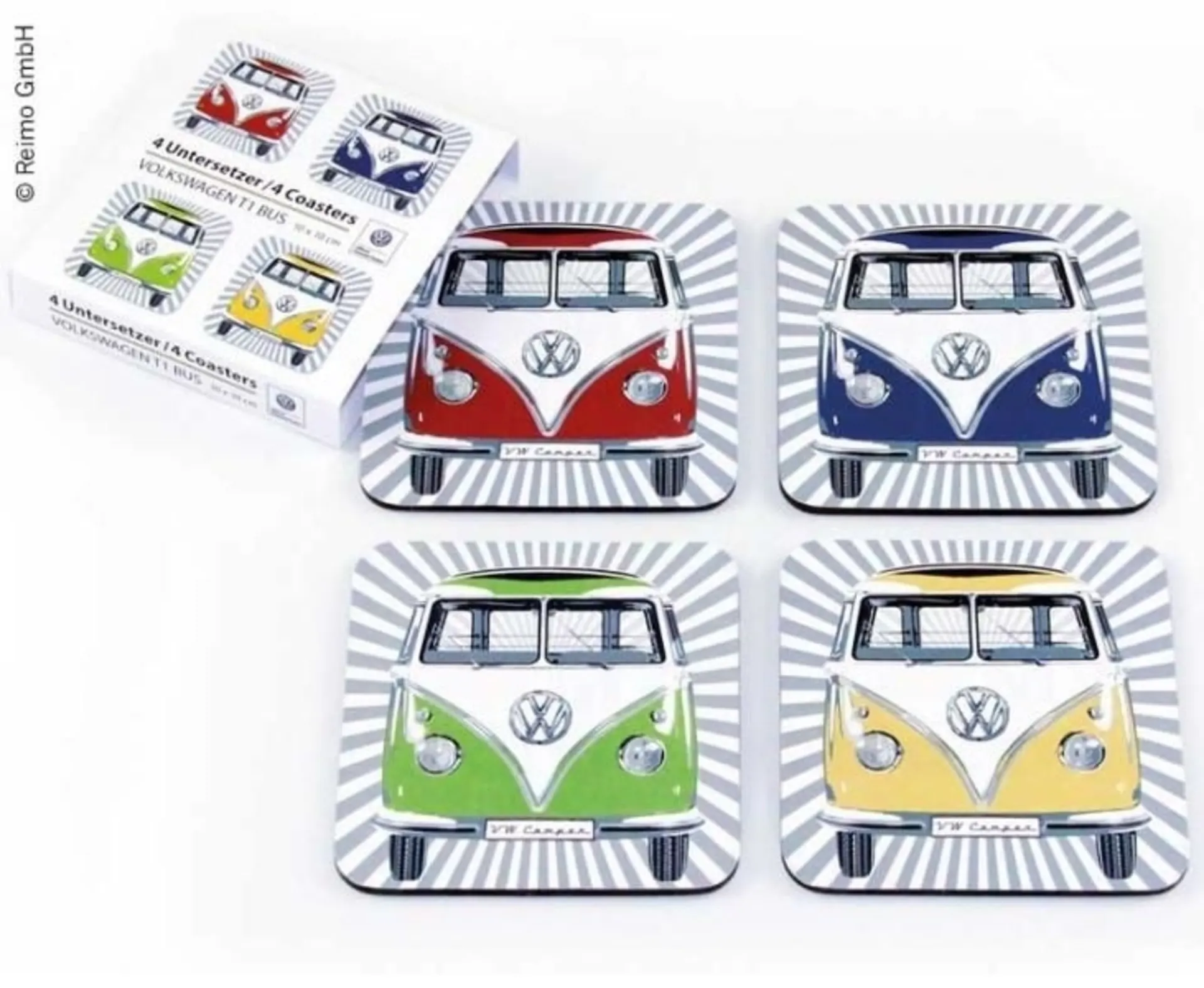 VW Collection 4er-Set Bulli-Front Untersetzer