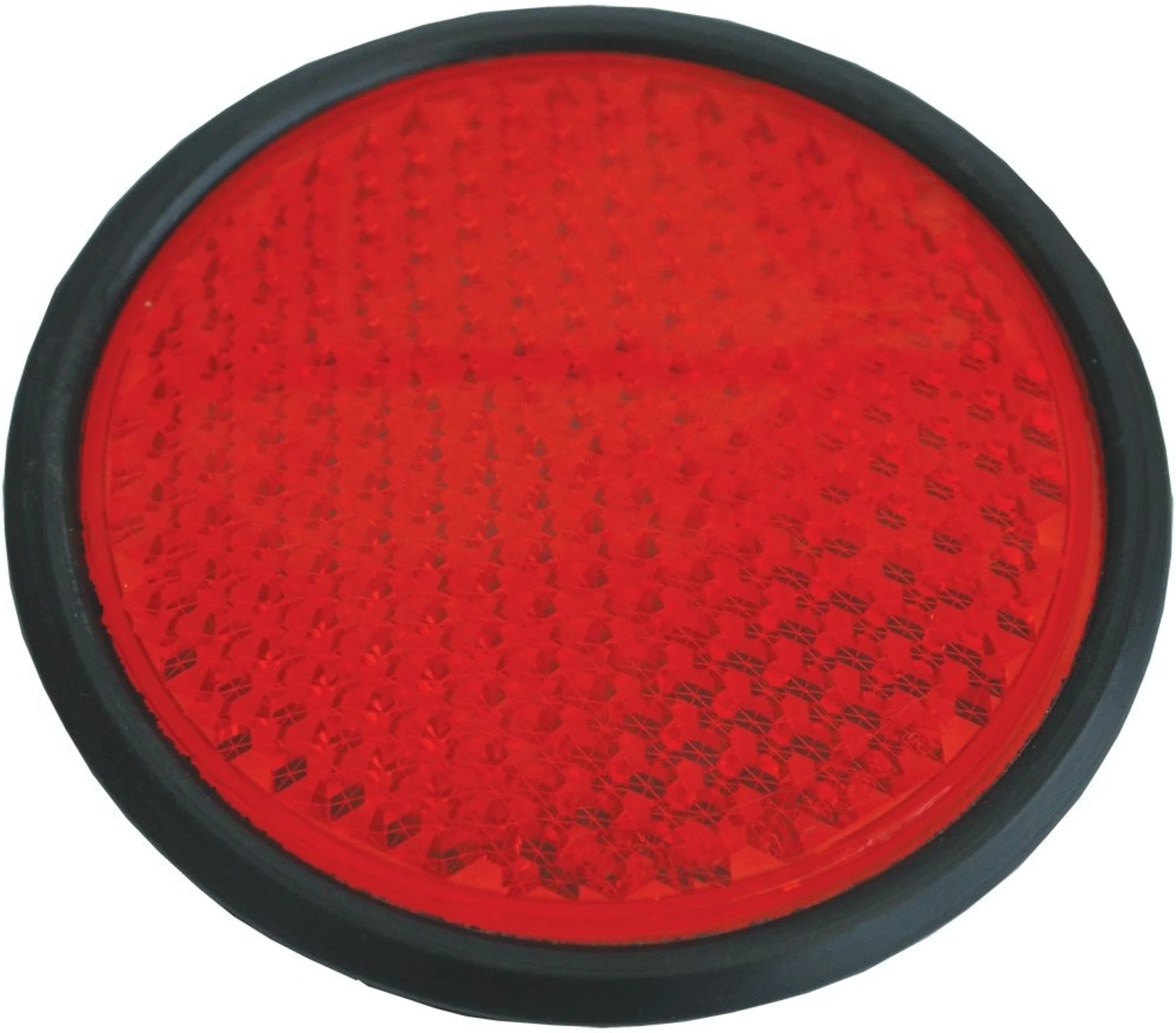 WEGU Rückstrahler rot Gummifass. ø 80mm