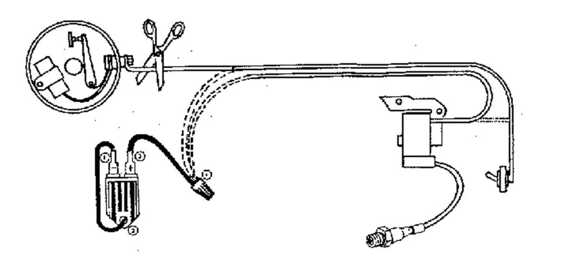 Rotary Transistor Zündanlage f. 1-Z. Kleinmot.