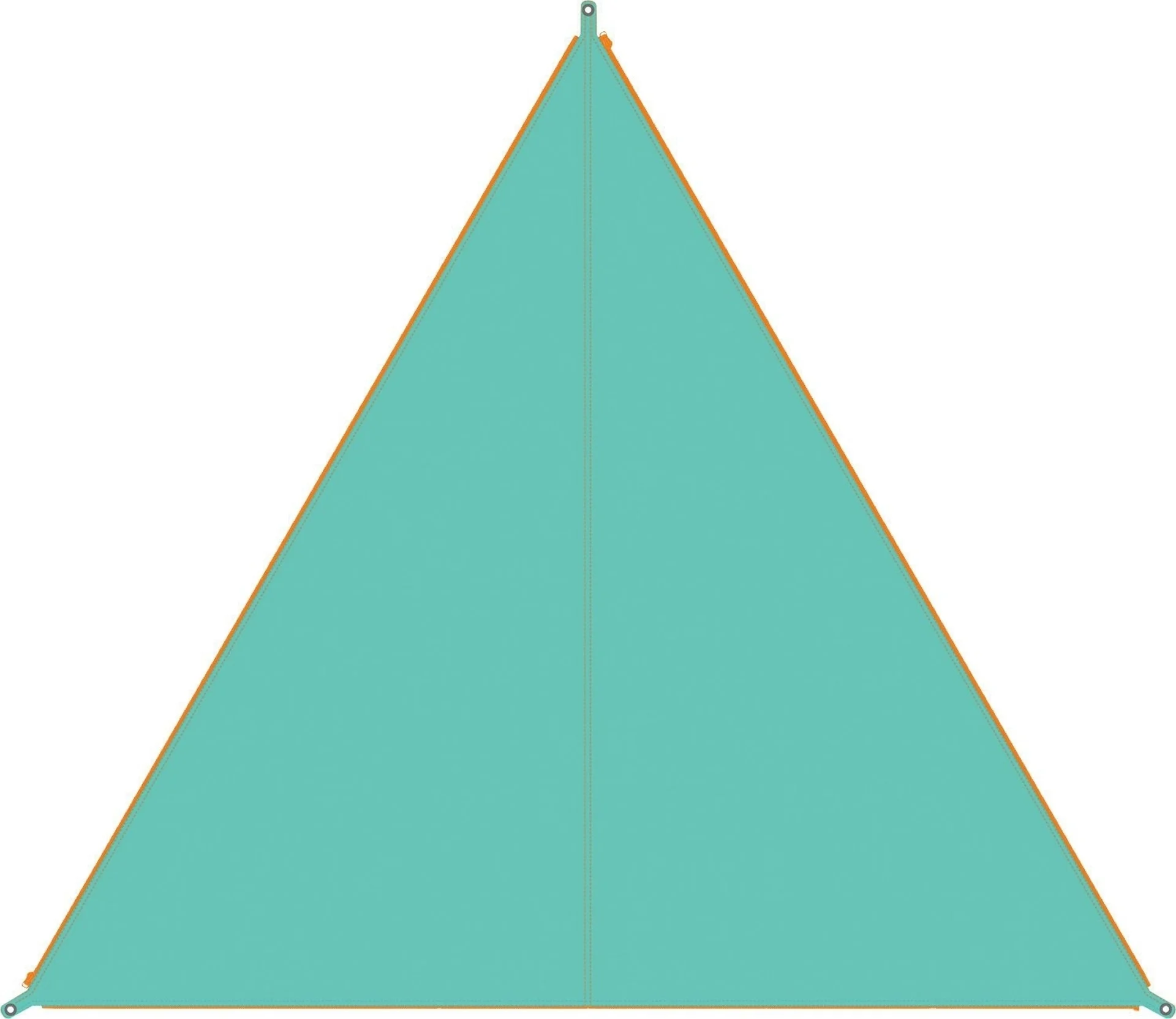 Bent Canvas Plain Single Tarp ocean wave / zipper