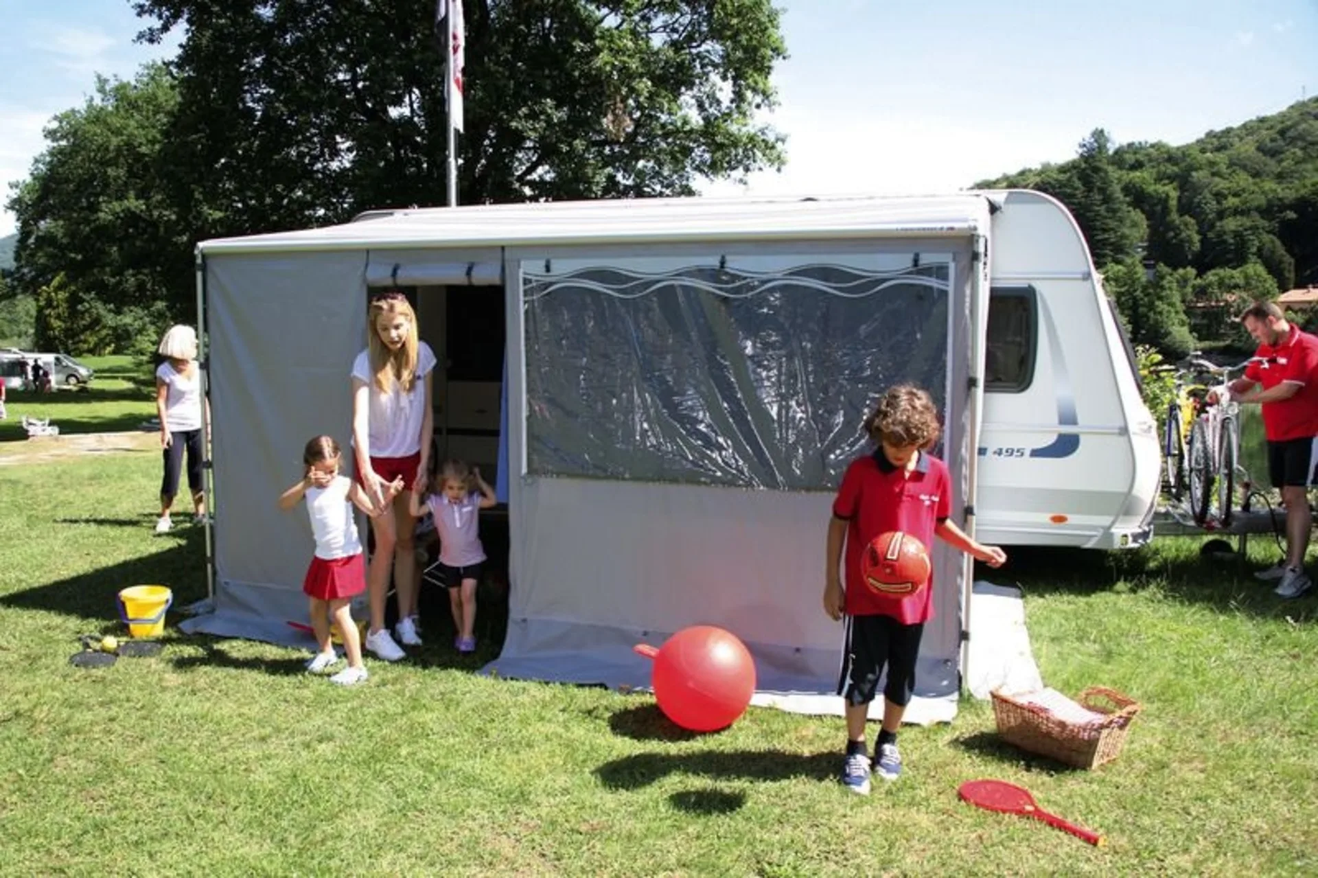 Privacy Room CS Light für Caravanstore 310XL in grau mit Fast Clip