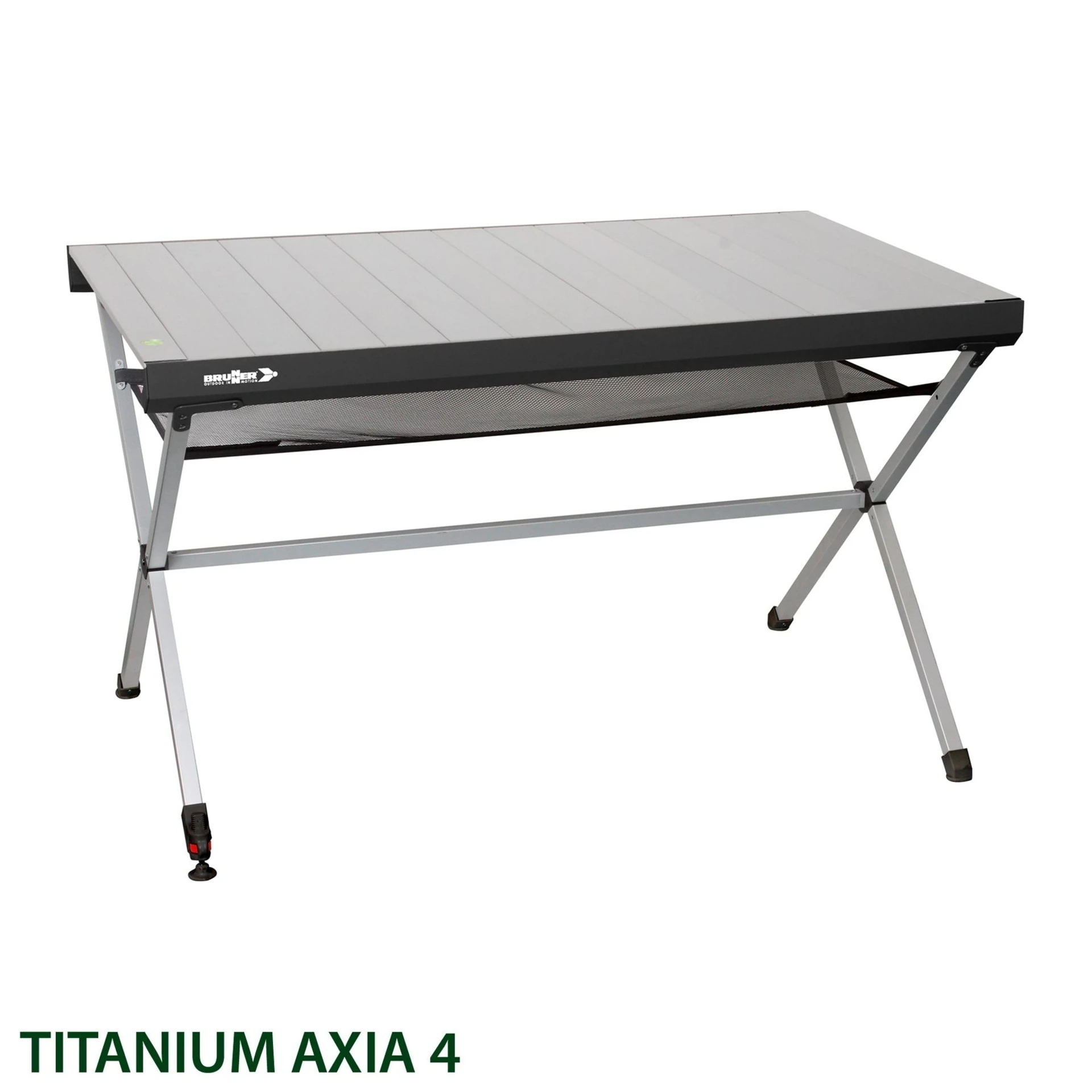 Brunner Axia 4 Titanium Table de camping 122 x 76 cm