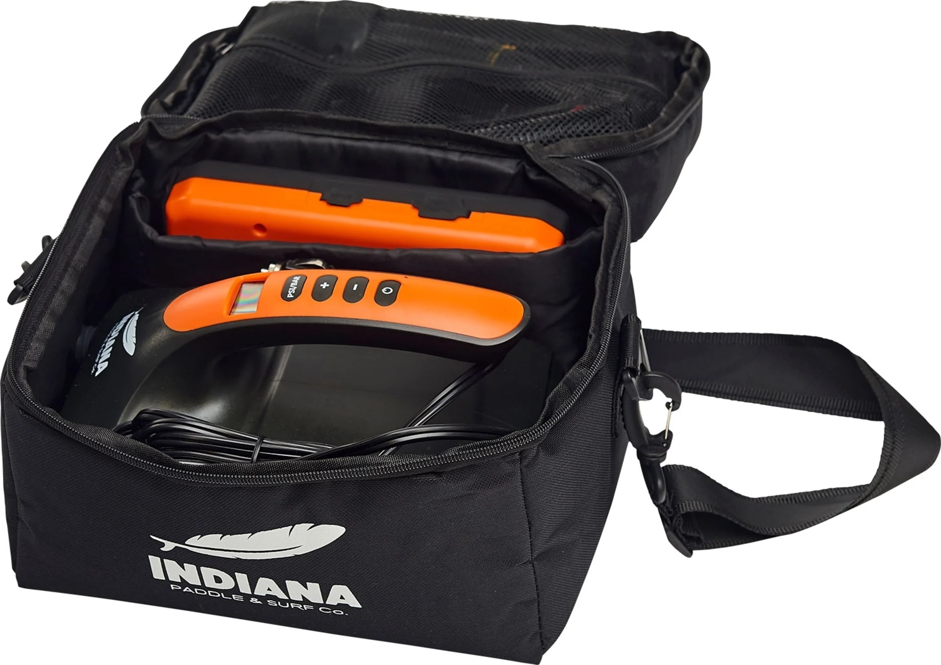 Indiana 10'6 Family Pack aufblasbares Stand Up Paddling-Board inkl. Paddel und Luftpumpe Blau