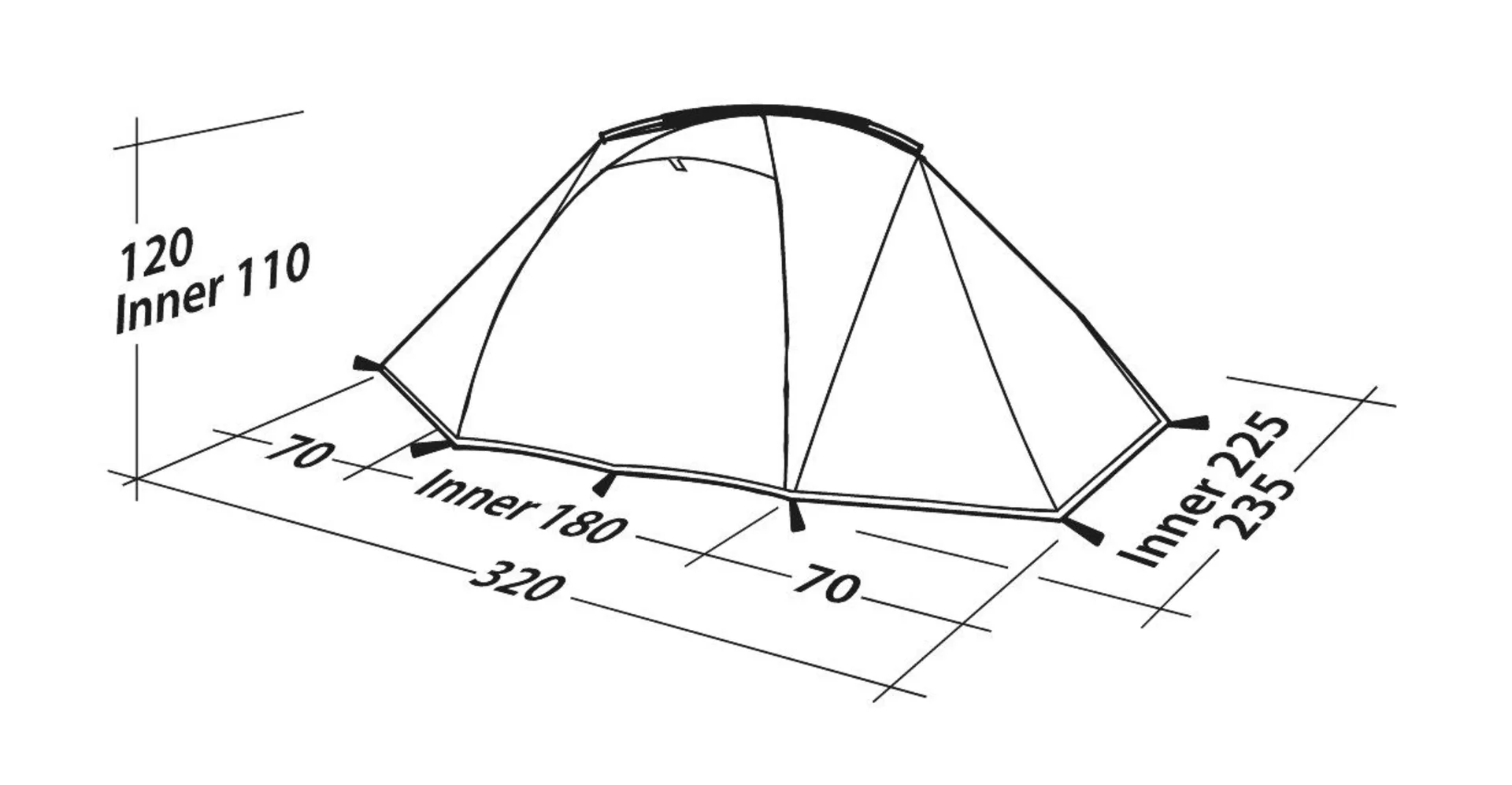 Lodge 3 Tente de trekking Robens