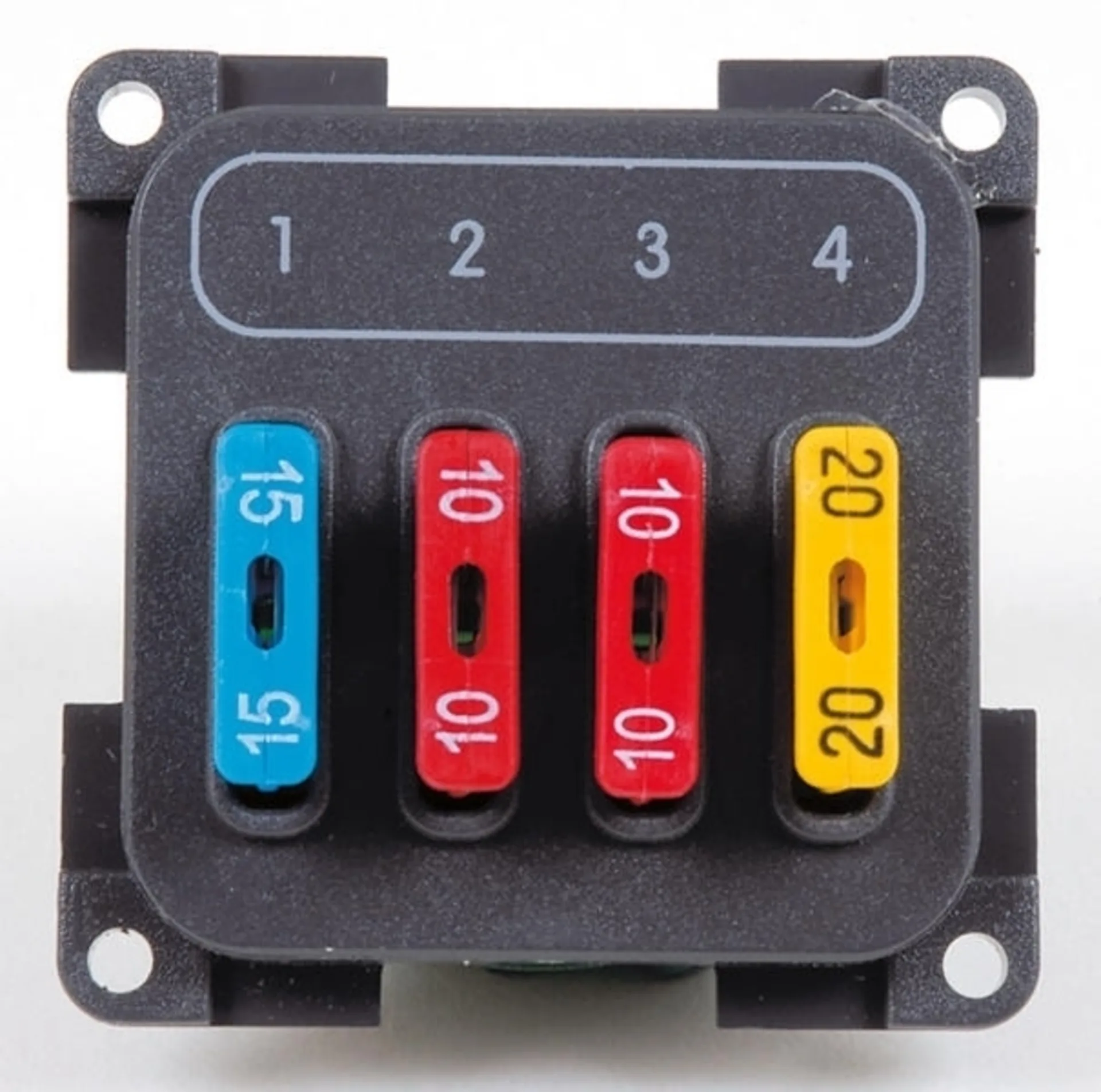 Module de fusibles pour série d'interrupteurs avec 4 fusibles Module de fusibles pour série d'interrupteurs avec 4 fusibles