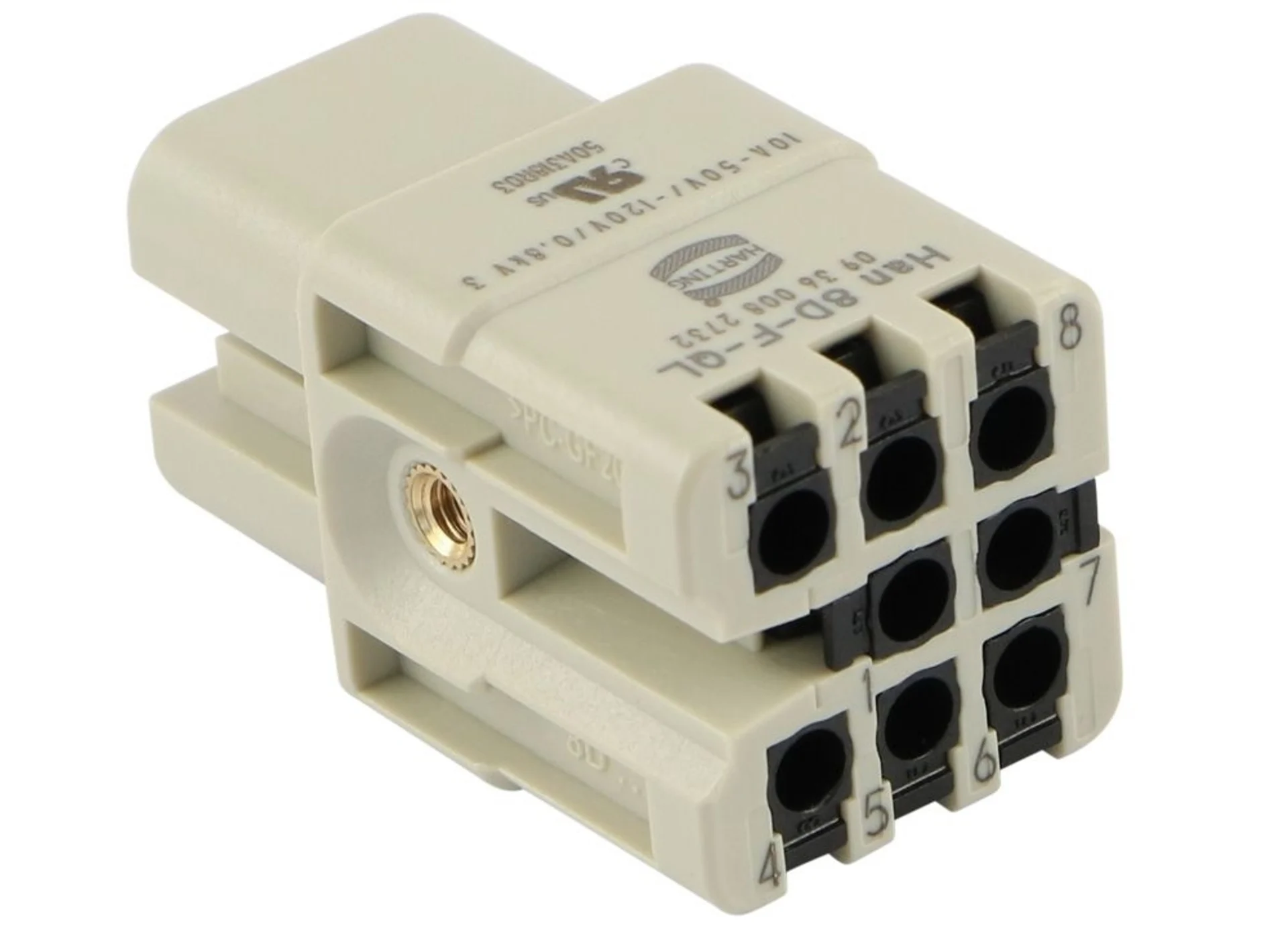 Harting - Contacts femelles Han 8D 8 pôles.