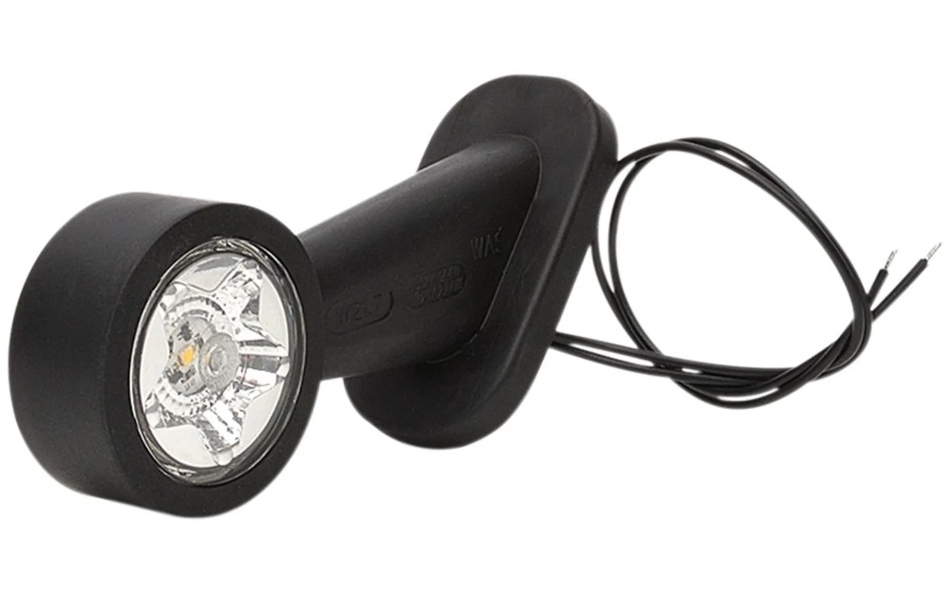 WAS - LED-Umrissleuchte STAR 12/24 V rechts 134.5 x 108 mm, Halterung 45°, IP68 WAS - LED-Umrissleuchte STAR 12/24 V rechts 134.5 x 108 mm, Halterung 45°, IP68