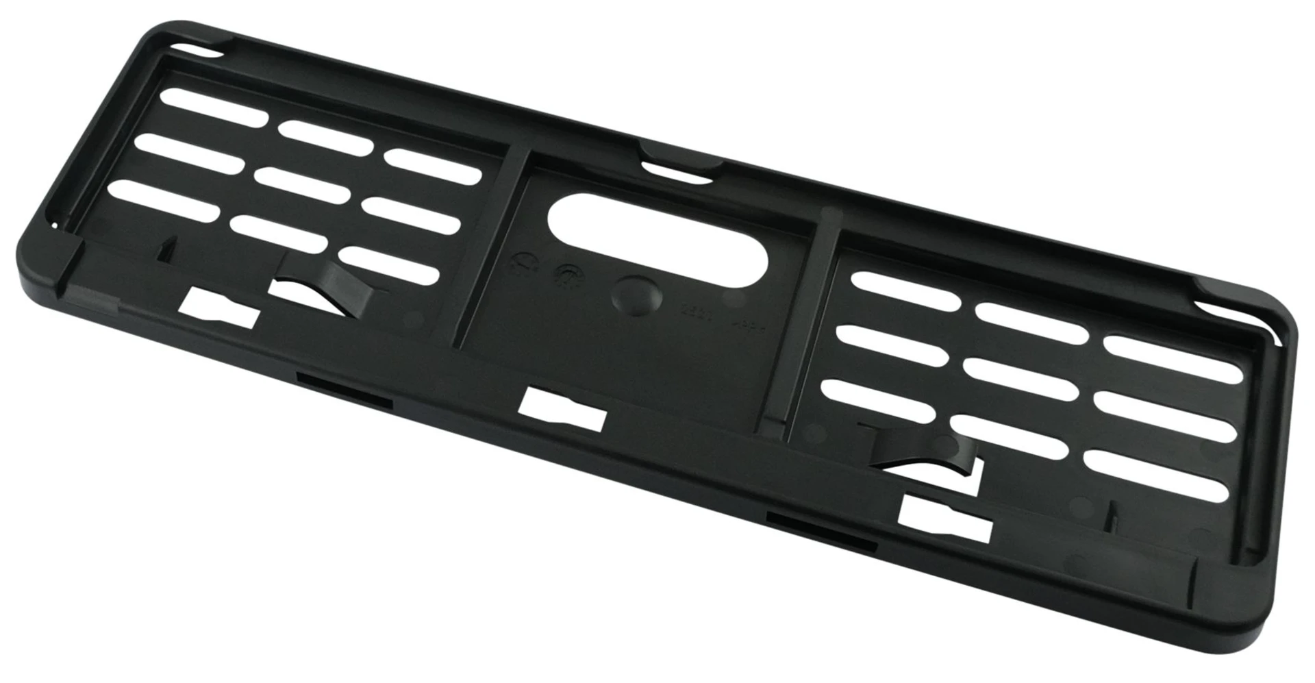 Support de plaque d'immatriculation noir avant